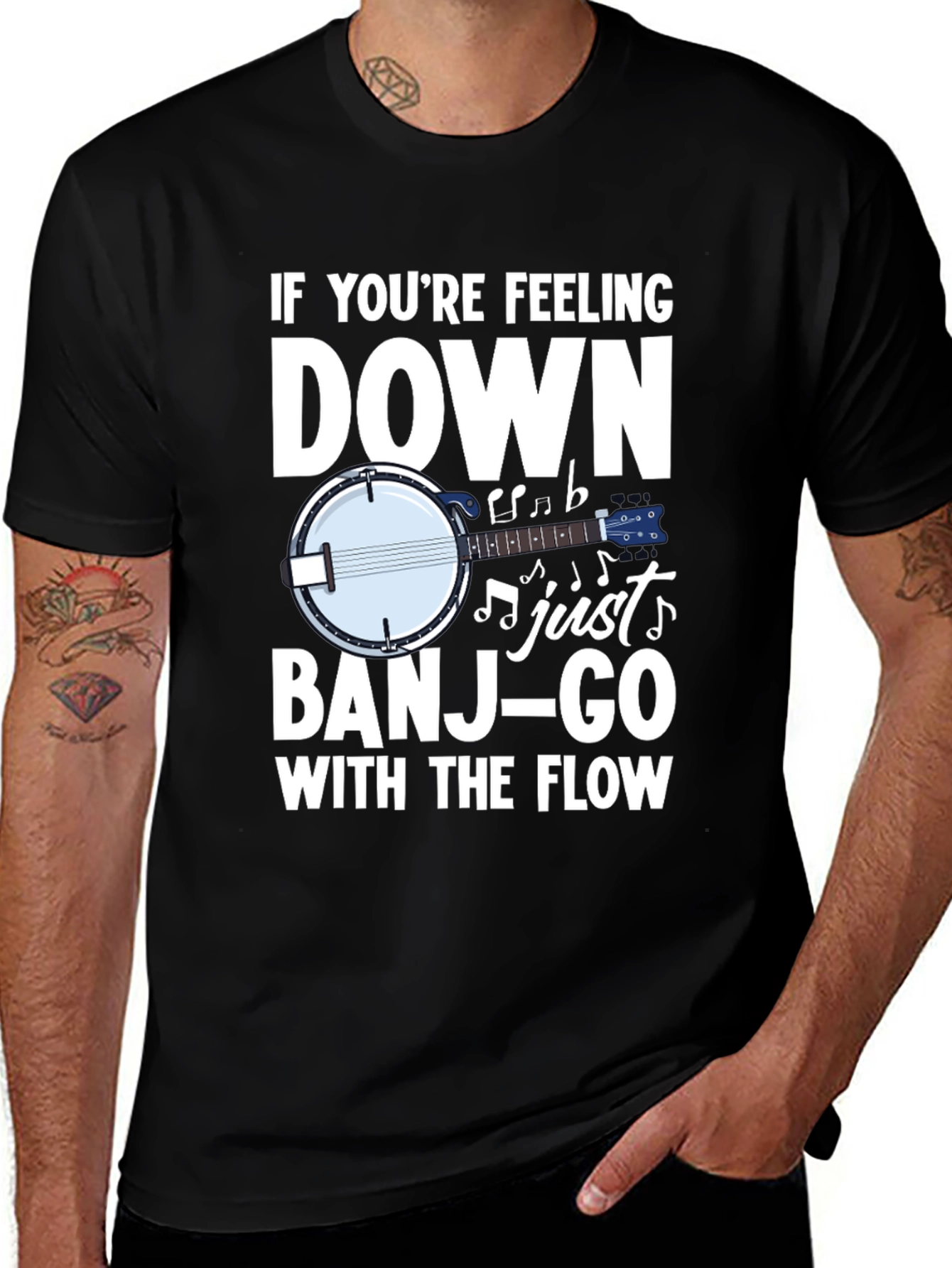 Banjo T-Shirt - If Youre Feeling Down Just Banjo-Go