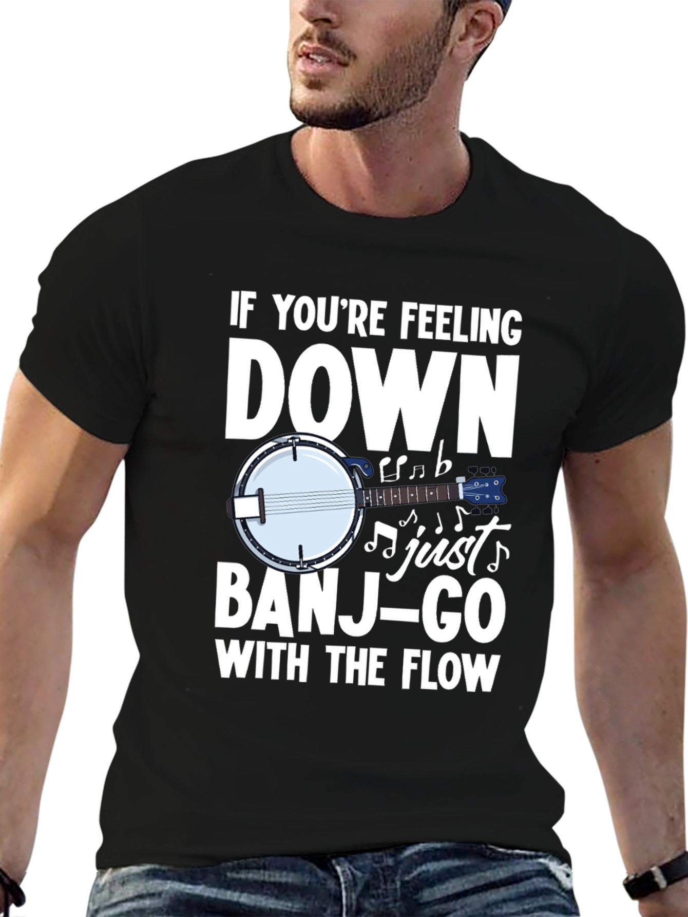 Banjo T-Shirt - If Youre Feeling Down Just Banjo-Go