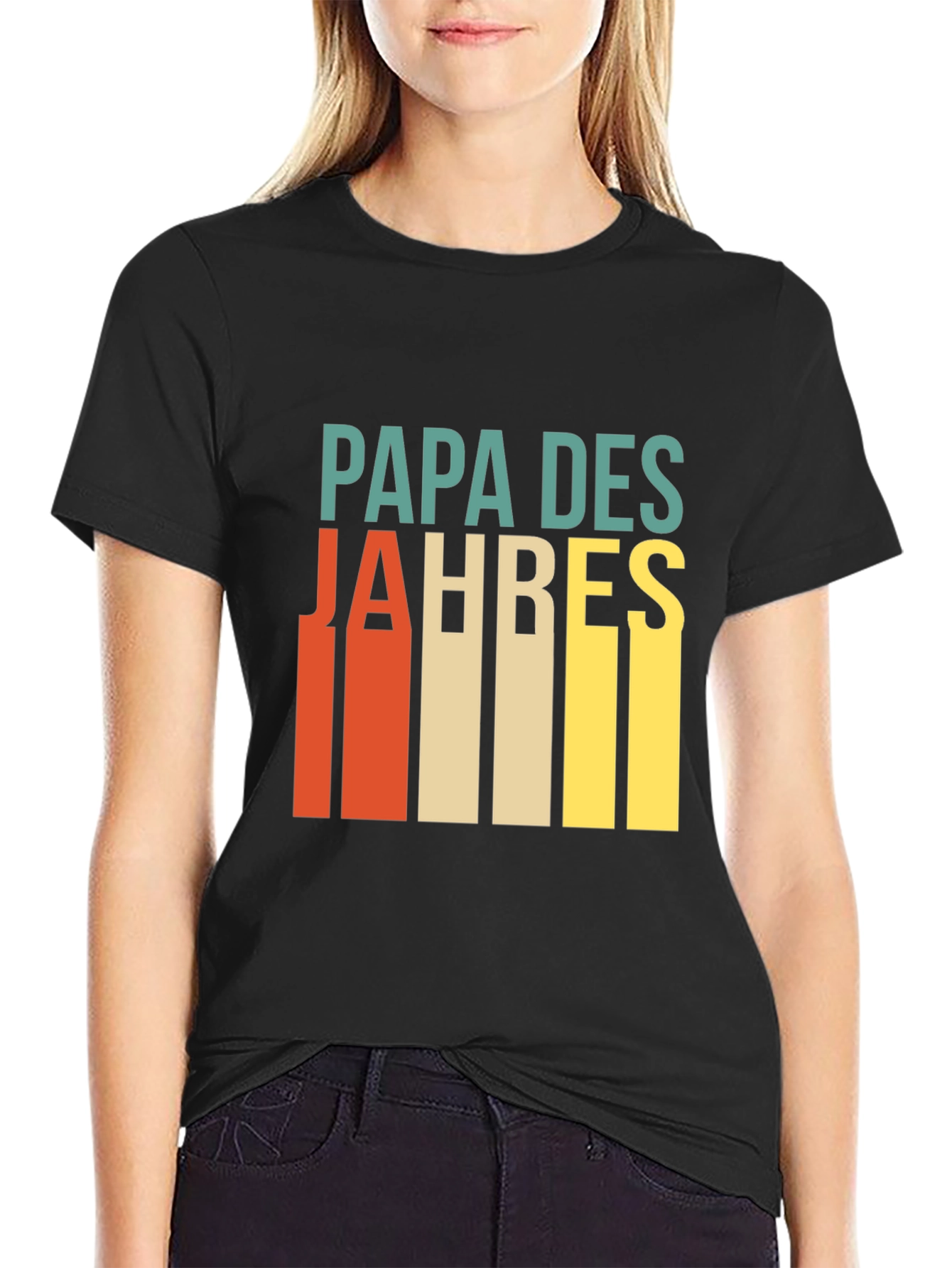 Papa Des Jahres Retro T-Shirt - Best Dad Ever!