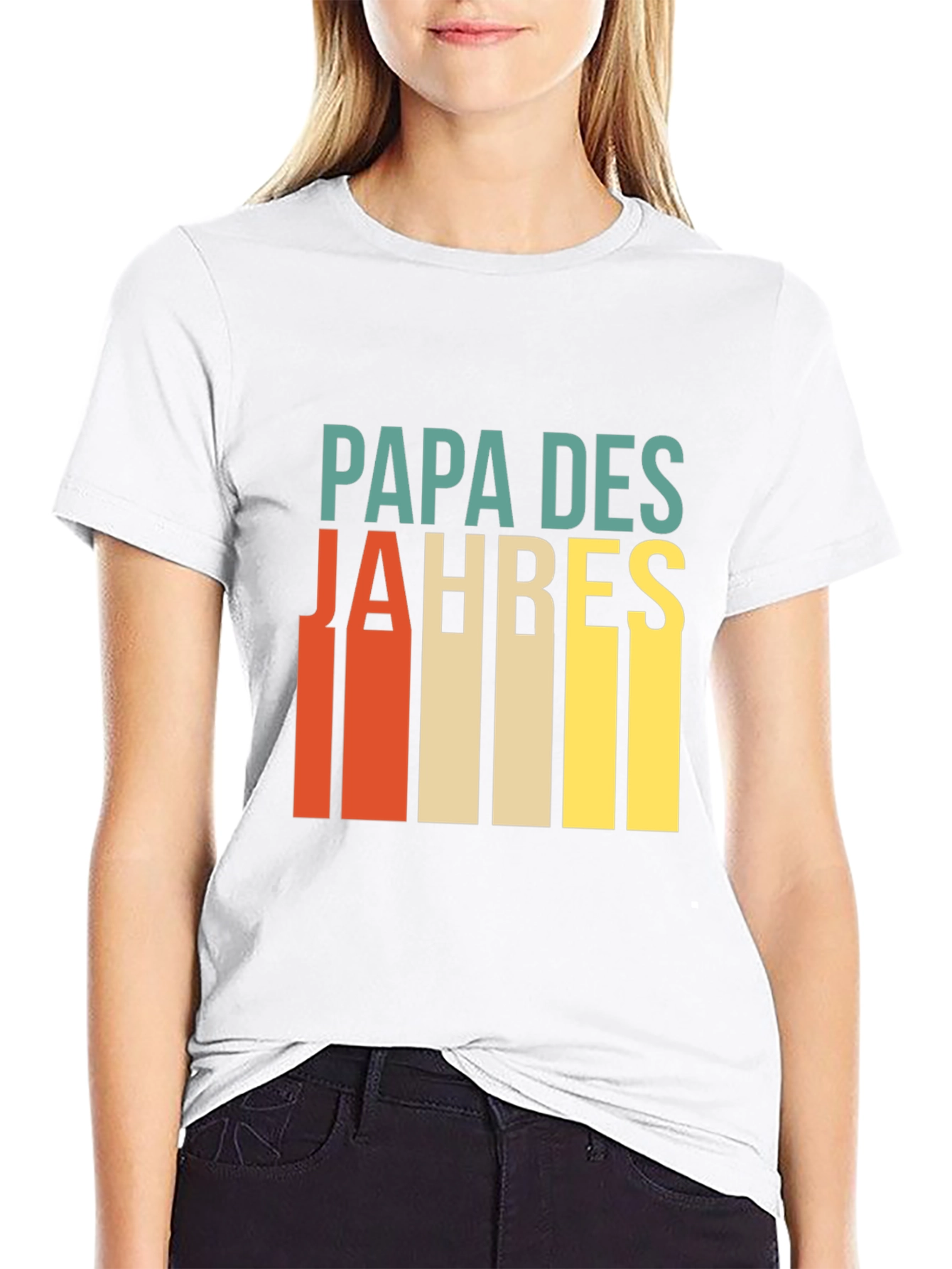 Papa Des Jahres Retro T-Shirt - Best Dad Ever!