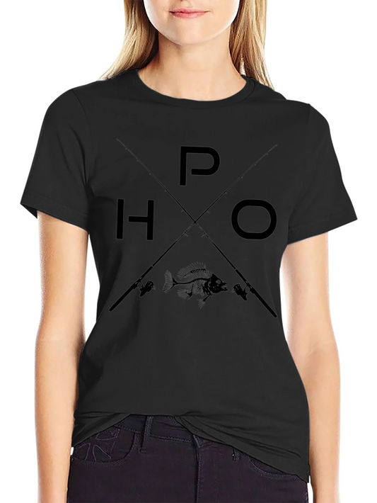 Fishing T-Shirt - HOOKED ON P