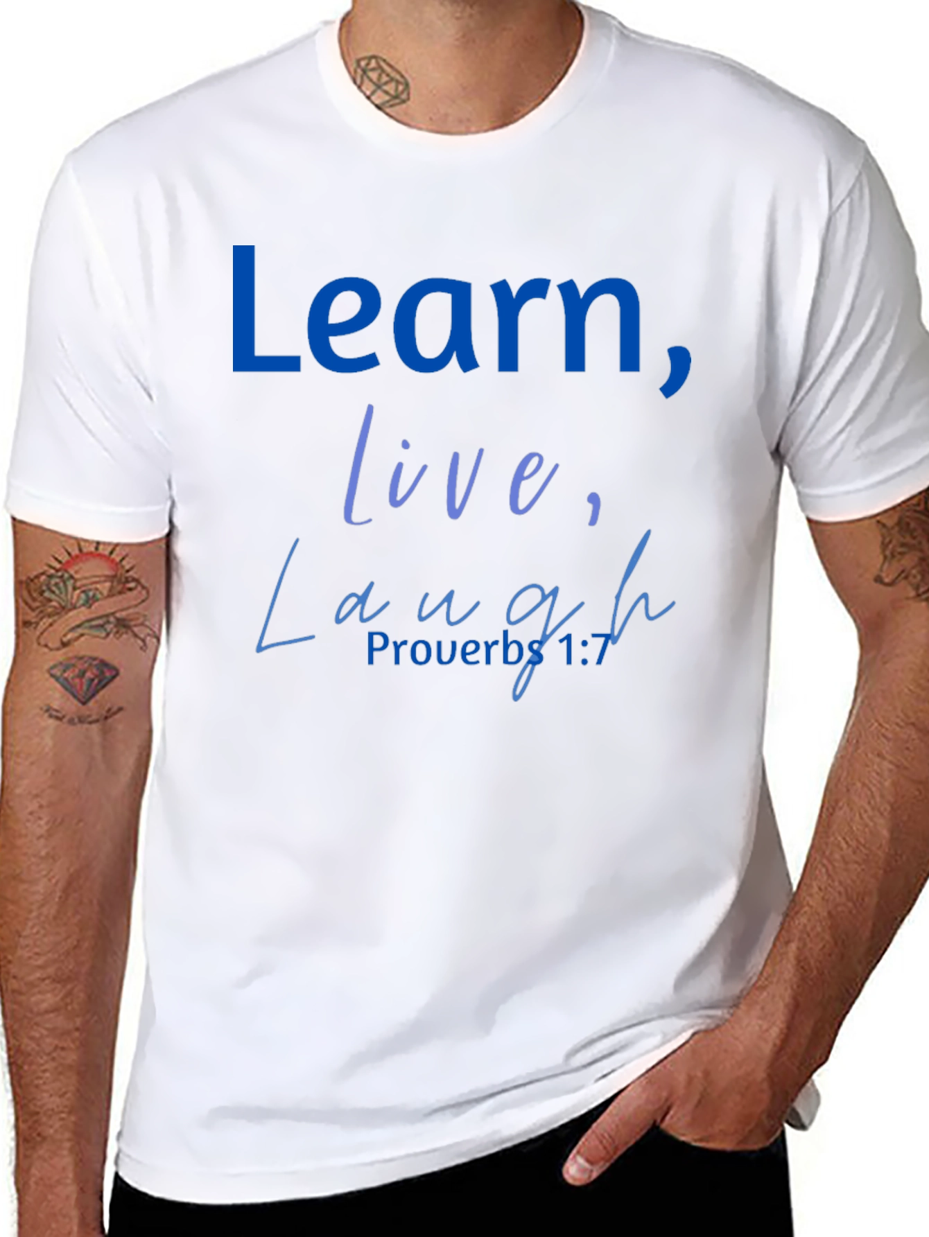 Learn Live Laugh Graphic Tee
