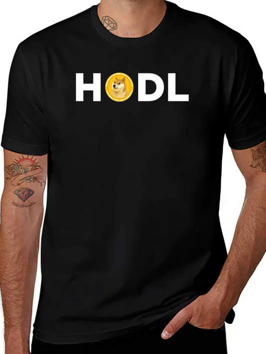 HODL Doge Crypto Black Tee