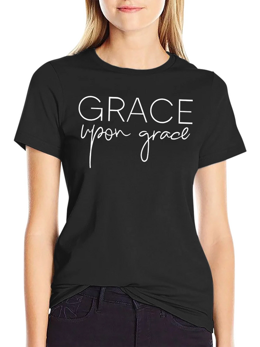 Grace Upon Grace Black Graphic Tee