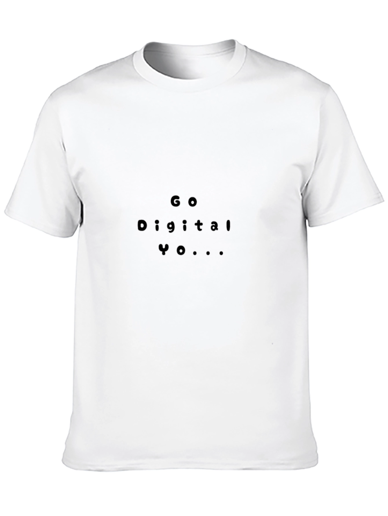 Go Digital Yo Black T-Shirt