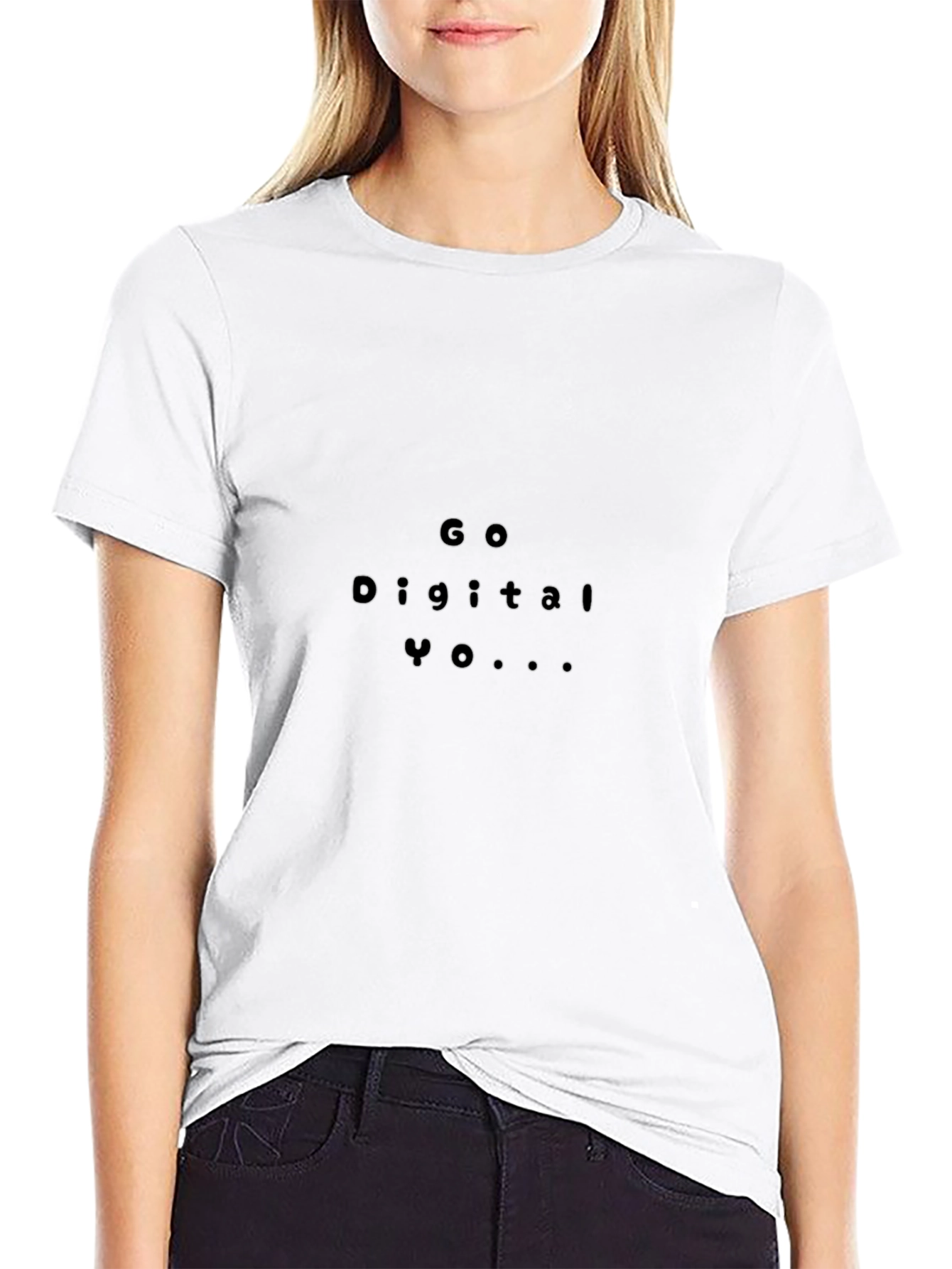 Go Digital Yo Black T-Shirt
