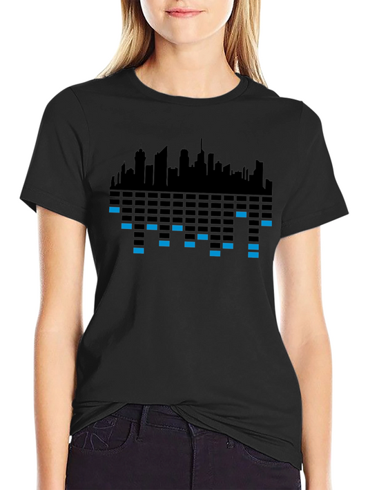 Retro Cityscape Graphic T-Shirt