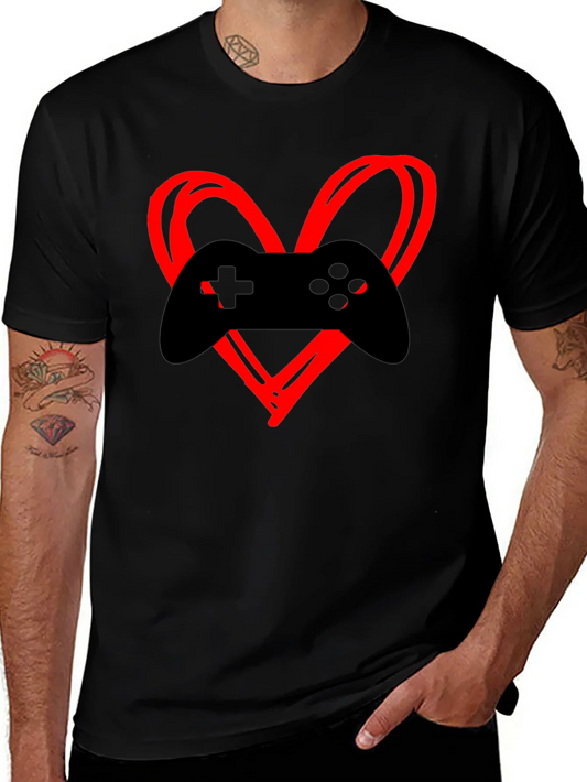 Gamer Heartbeat T-Shirt - Black