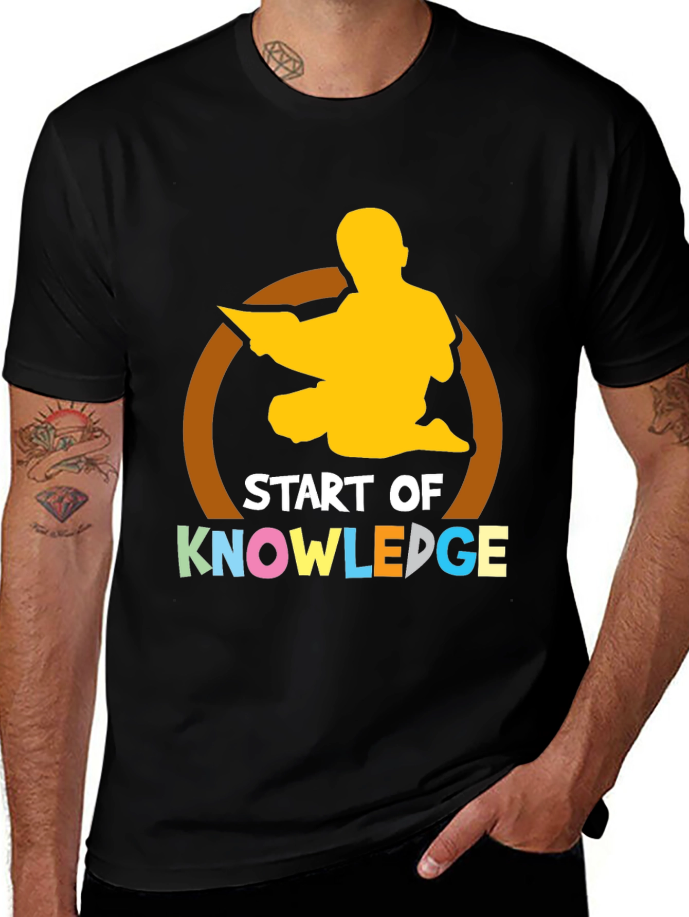 Start of Knowledge Graphic Black T-Shirt