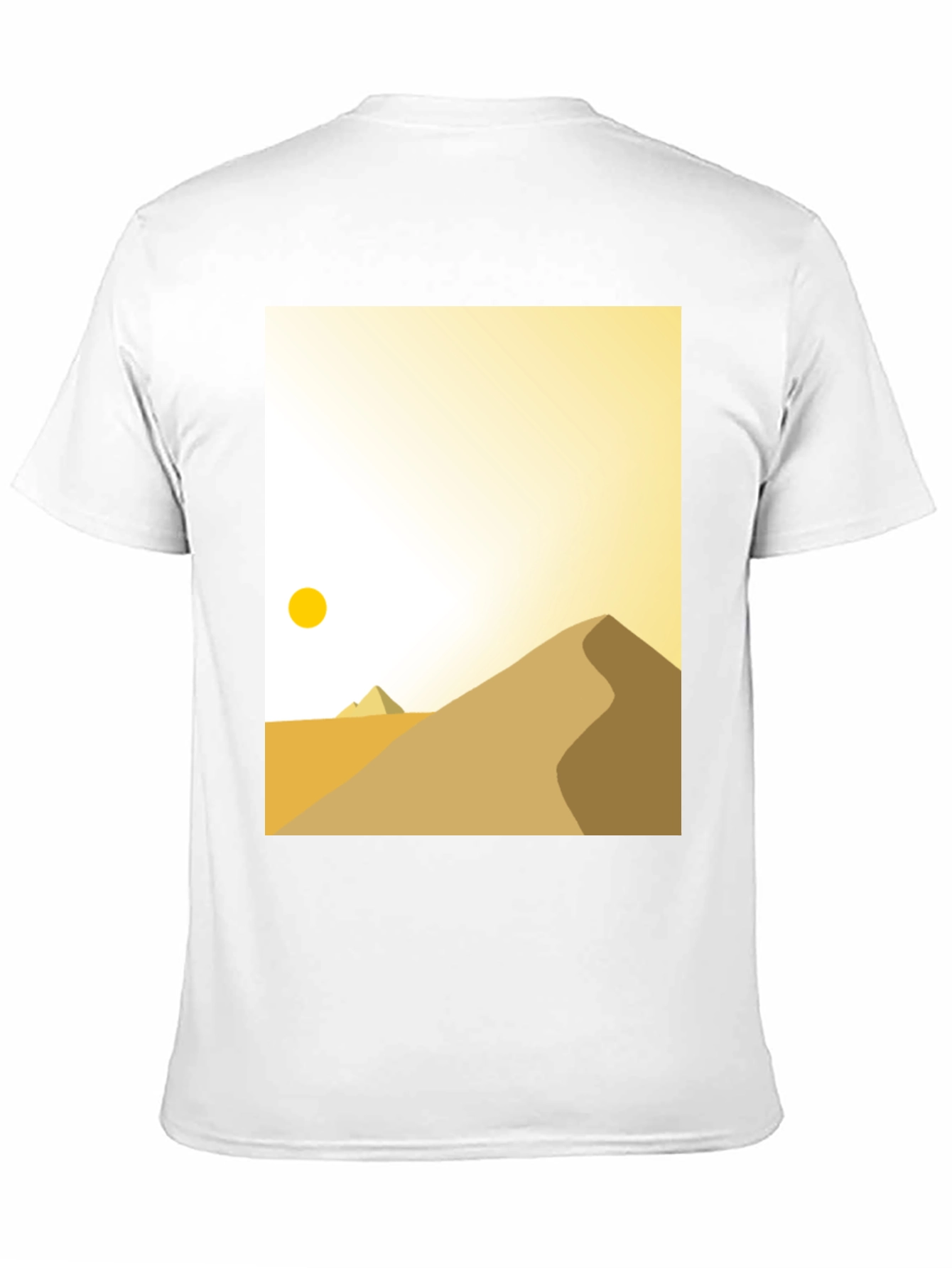 Minimalist Desert Scene Graphic Tee - Black