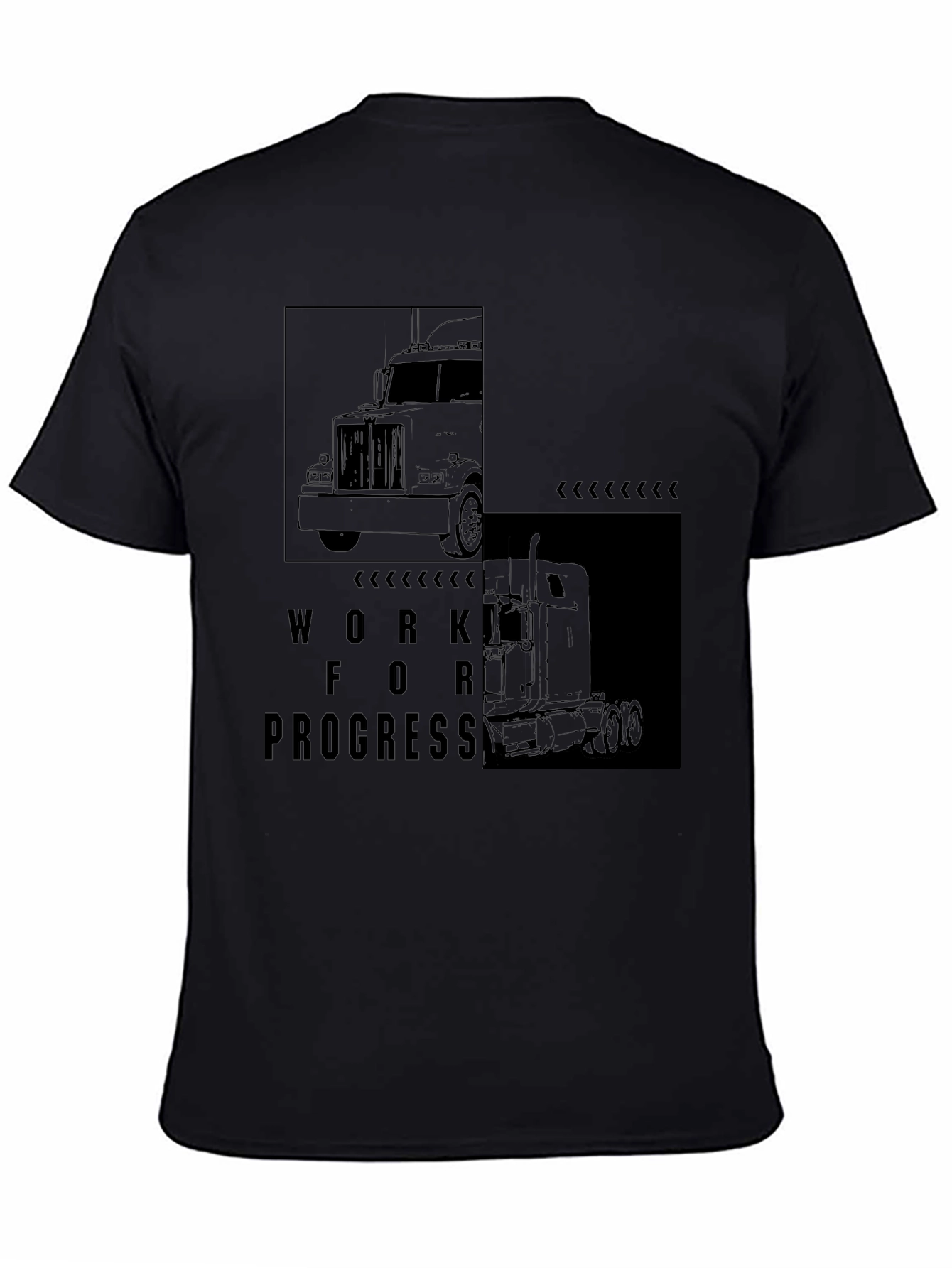 Truck Driver T-Shirt: Work In Progress Graphic Tee