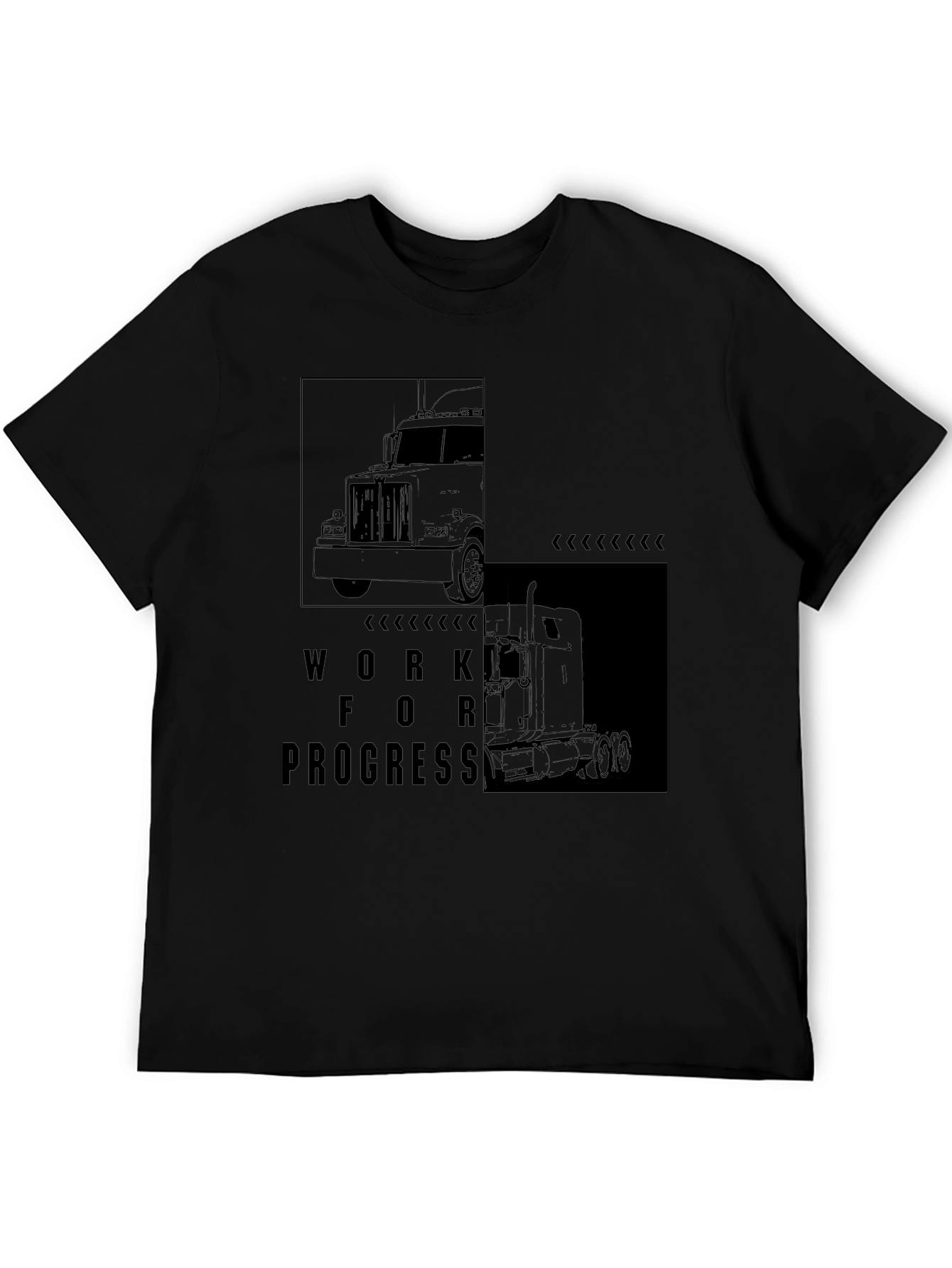 Truck Driver T-Shirt: Work In Progress Graphic Tee