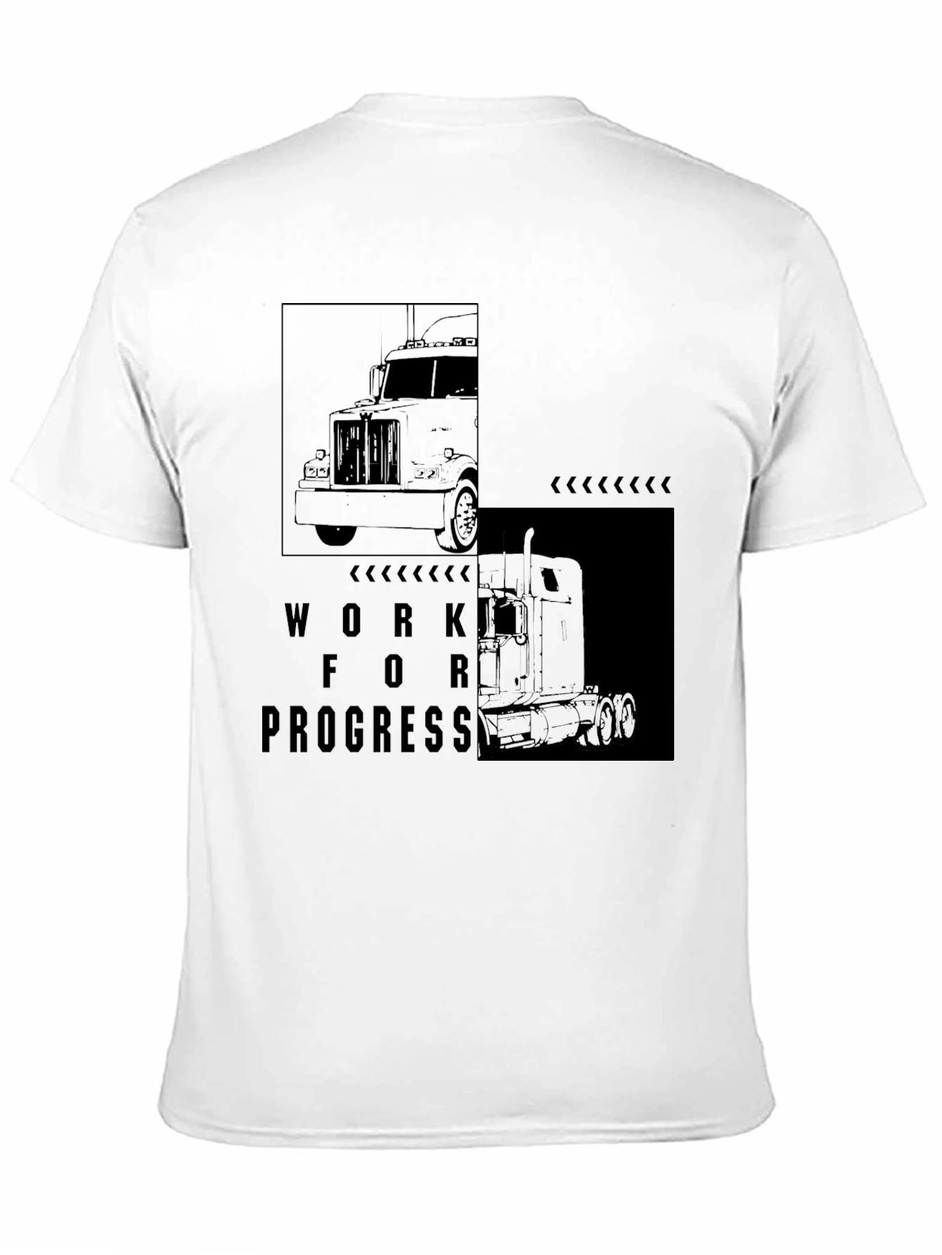 Truck Driver T-Shirt: Work In Progress Graphic Tee