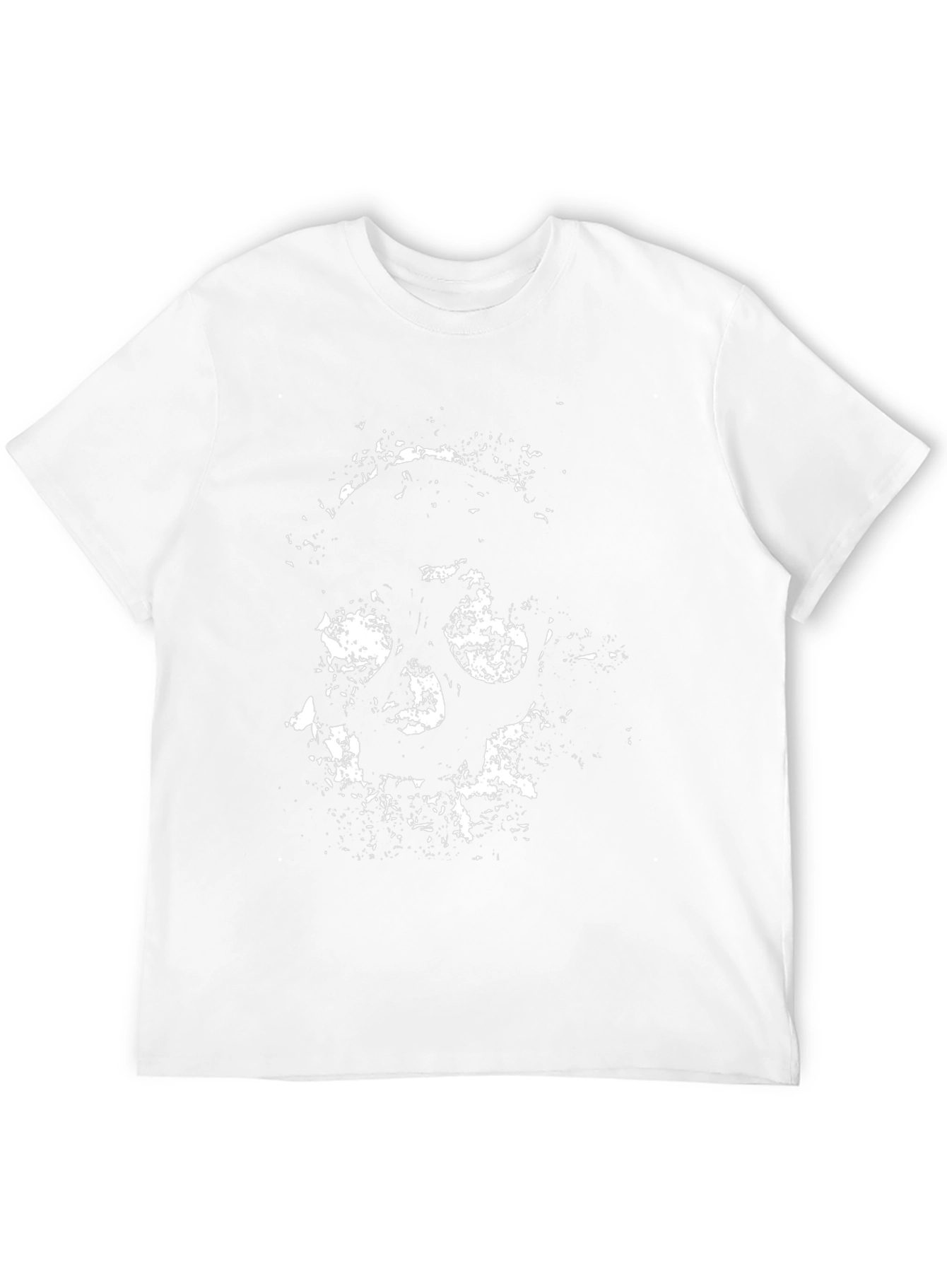 Abstract Skull Graphic Black T-Shirt