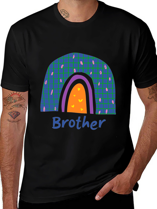 Brother Rainbow Graphic T-Shirt