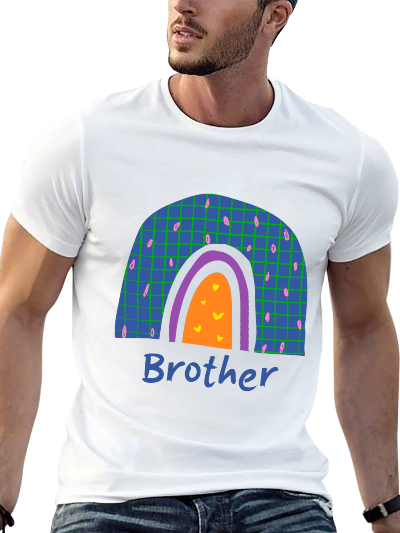 Brother Rainbow Graphic T-Shirt