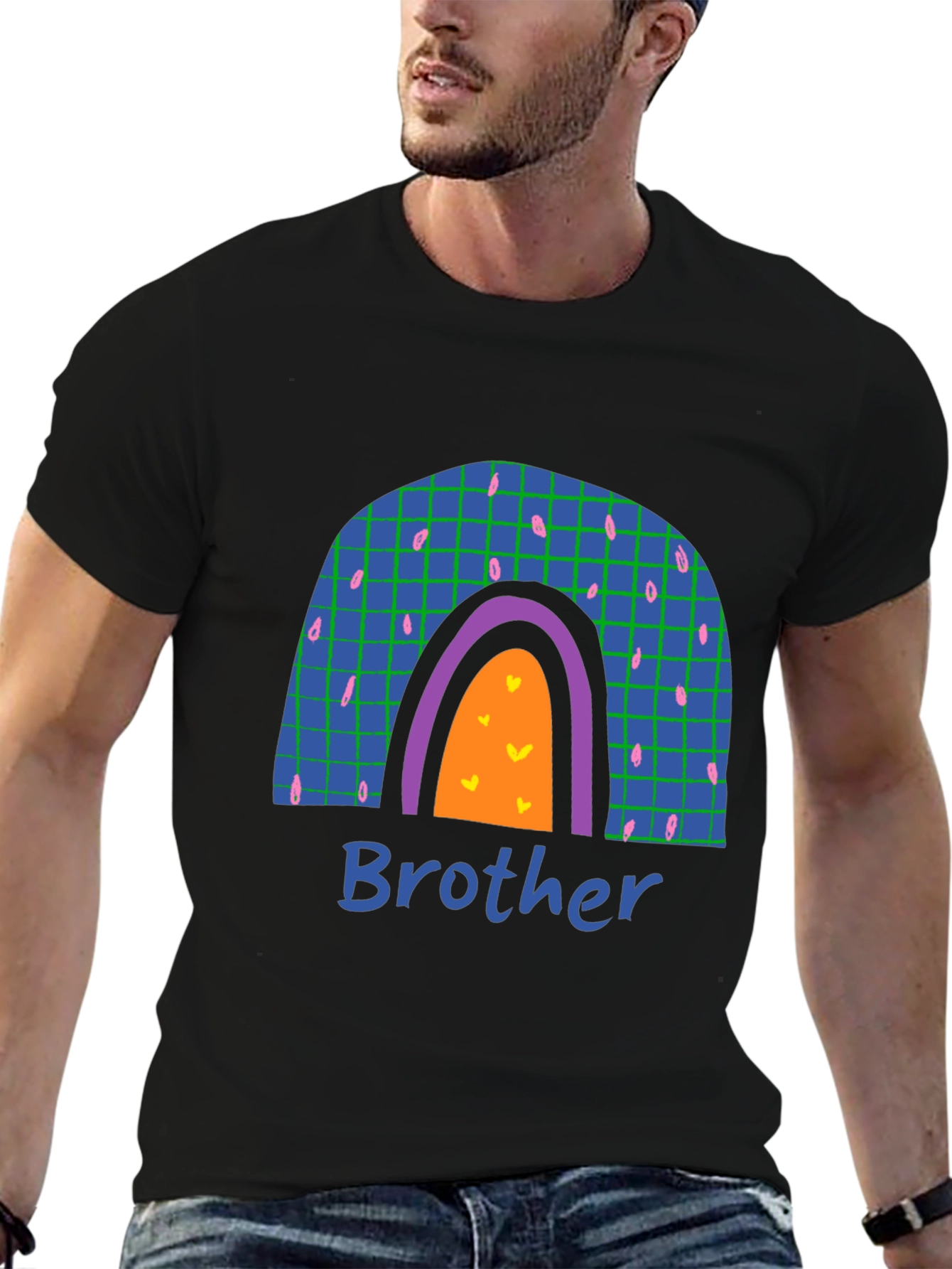 Brother Rainbow Graphic T-Shirt