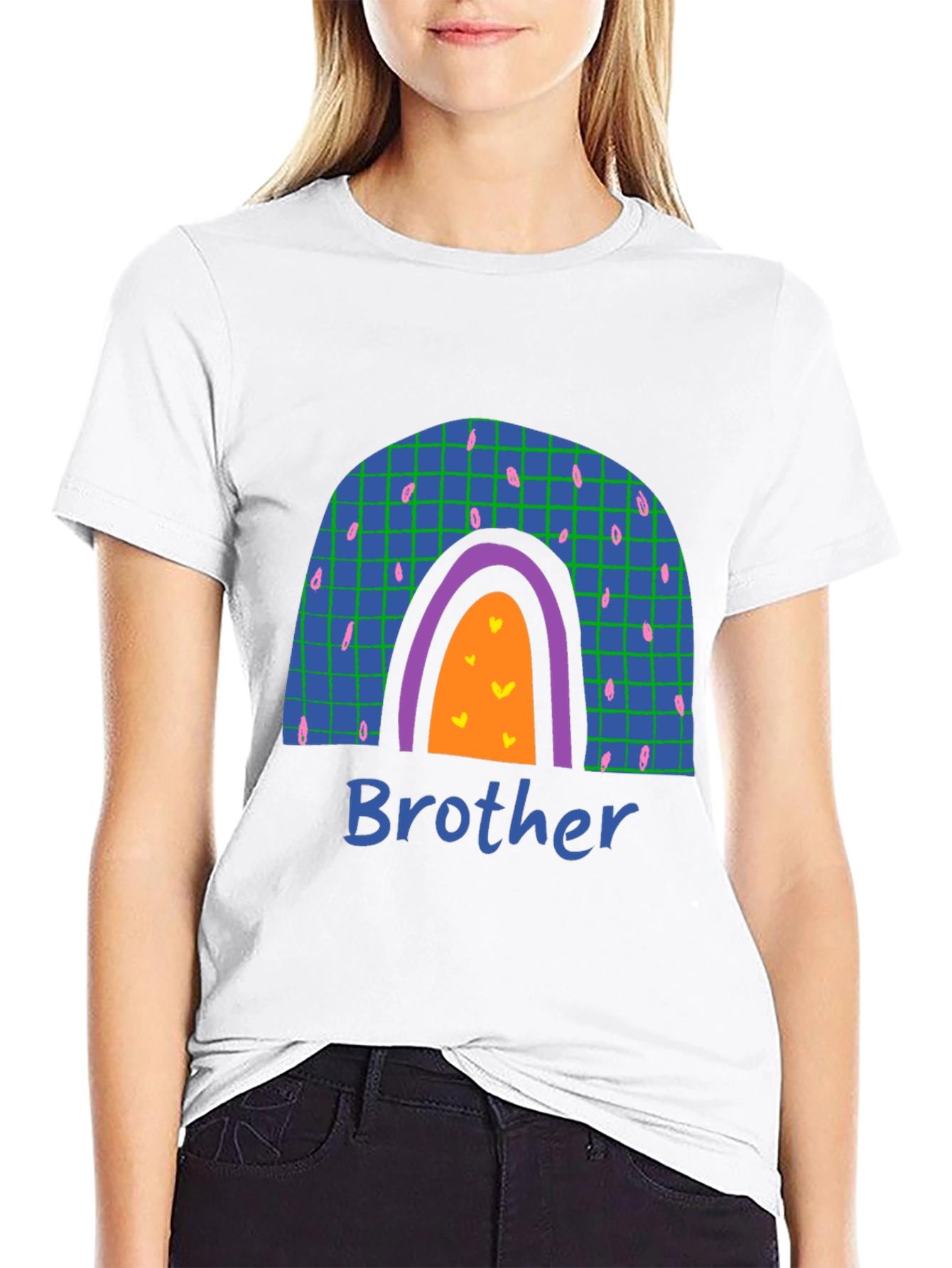 Brother Rainbow Graphic T-Shirt