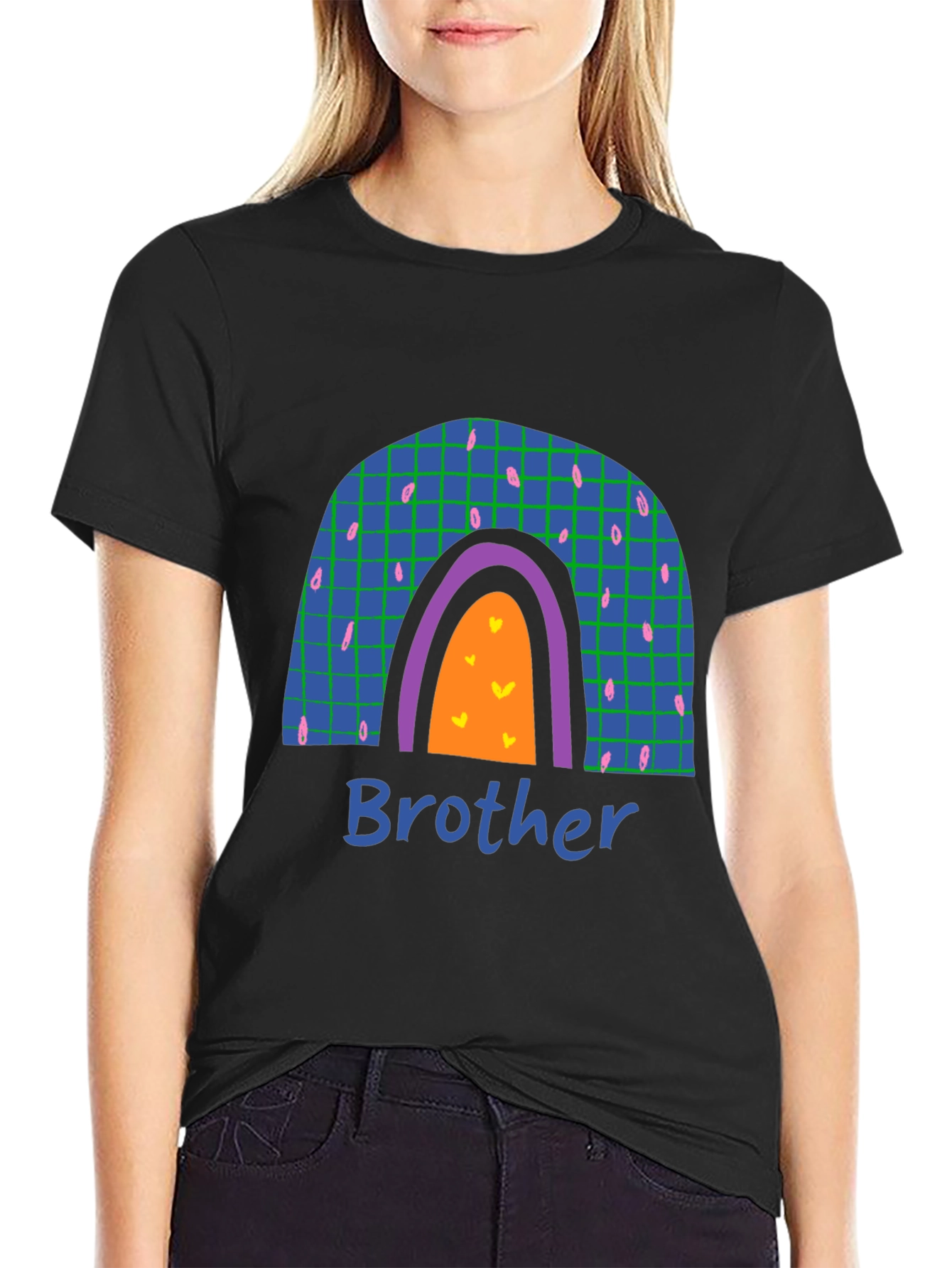 Brother Rainbow Graphic T-Shirt