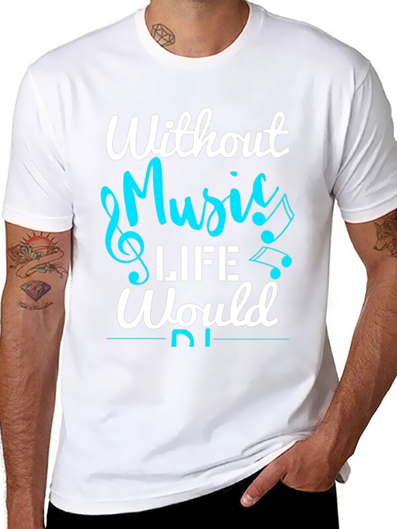 Without Music Life Would Be Flat T-Shirt