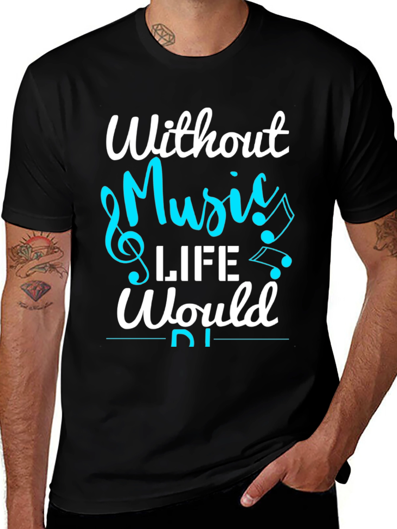 Without Music Life Would Be Flat T-Shirt