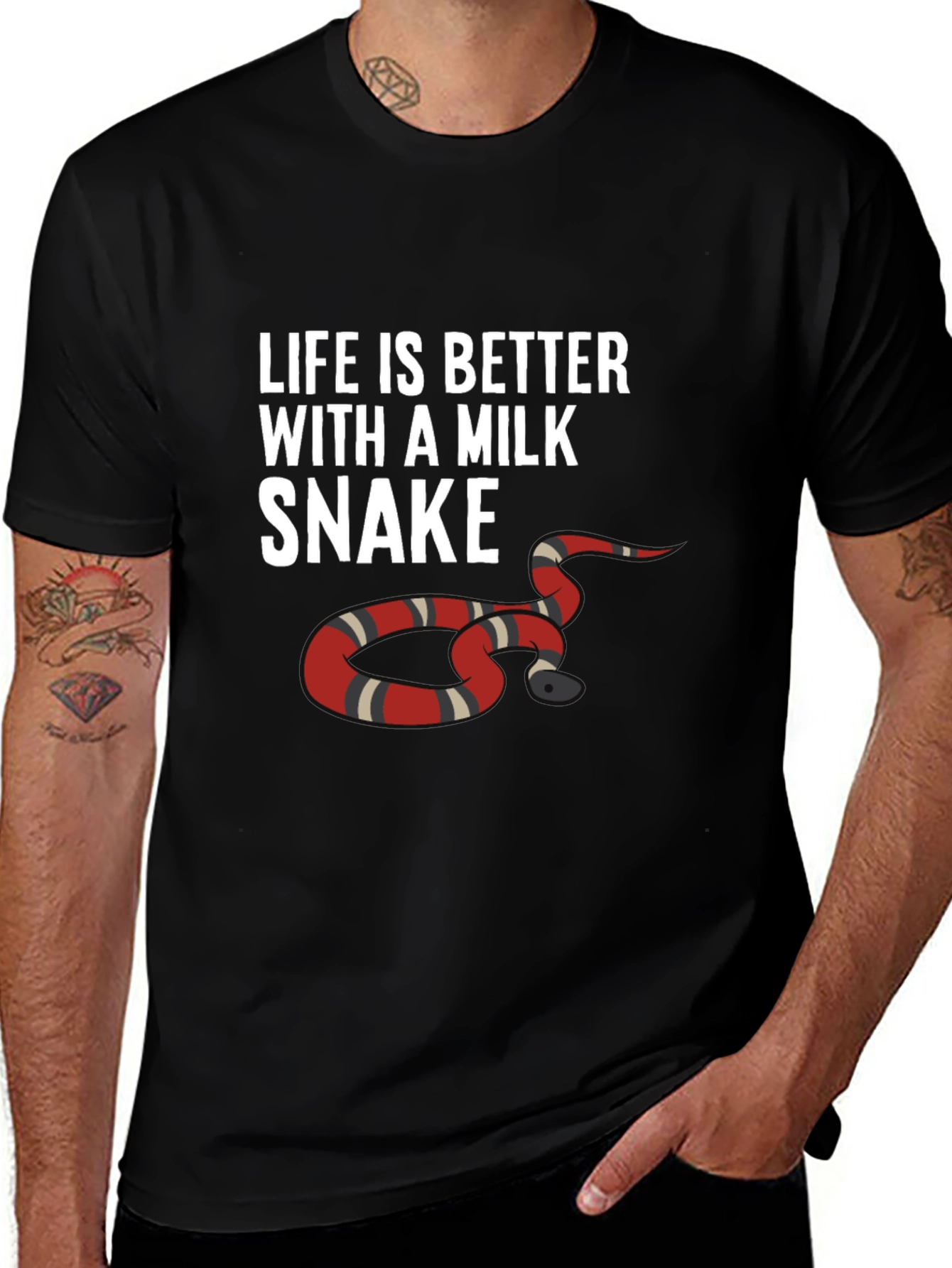 Life is Better with a Milk Snake Graphic Tee