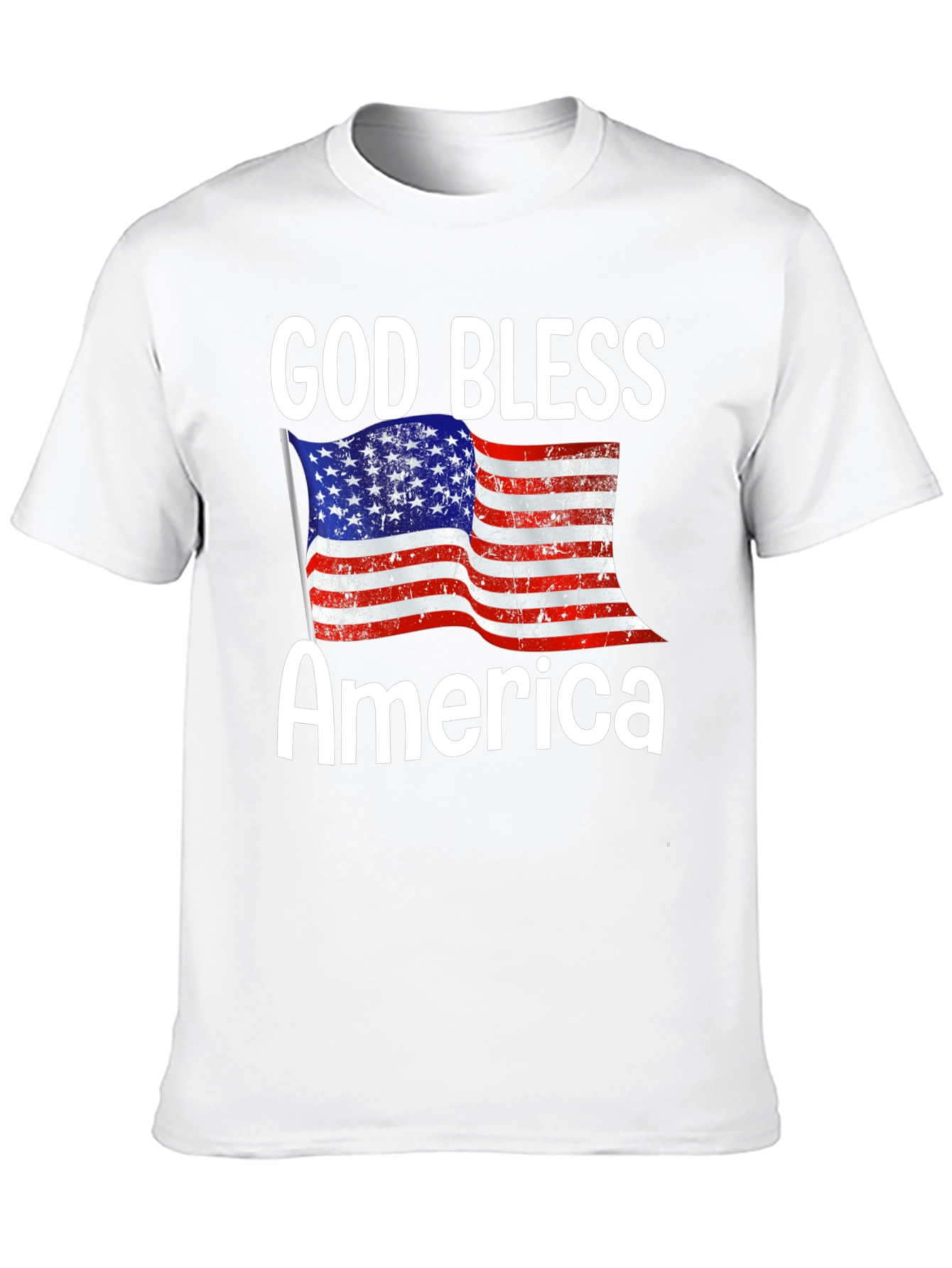 God Bless America T-Shirt - Patriotic USA Flag Tee