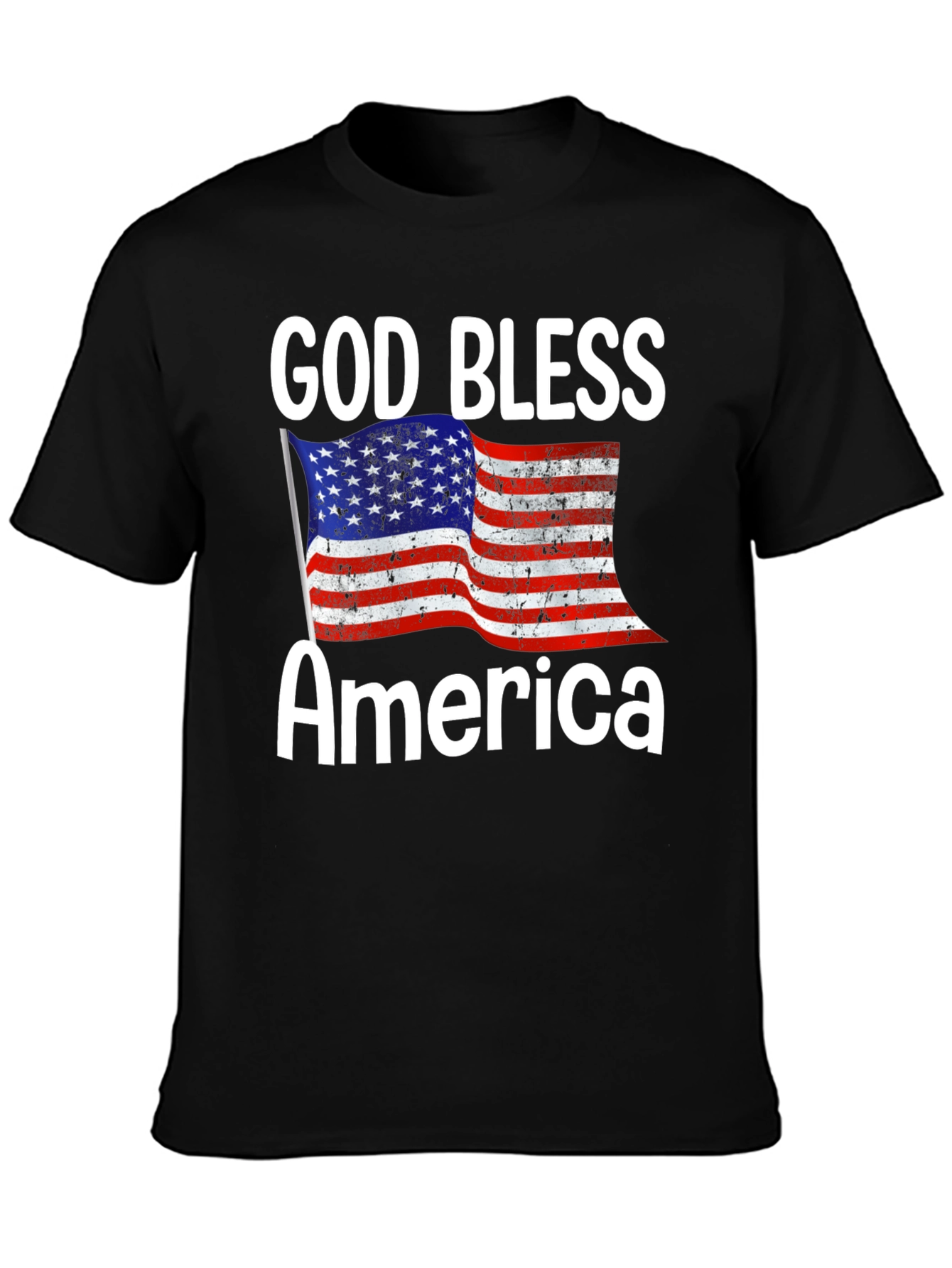 God Bless America T-Shirt - Patriotic USA Flag Tee