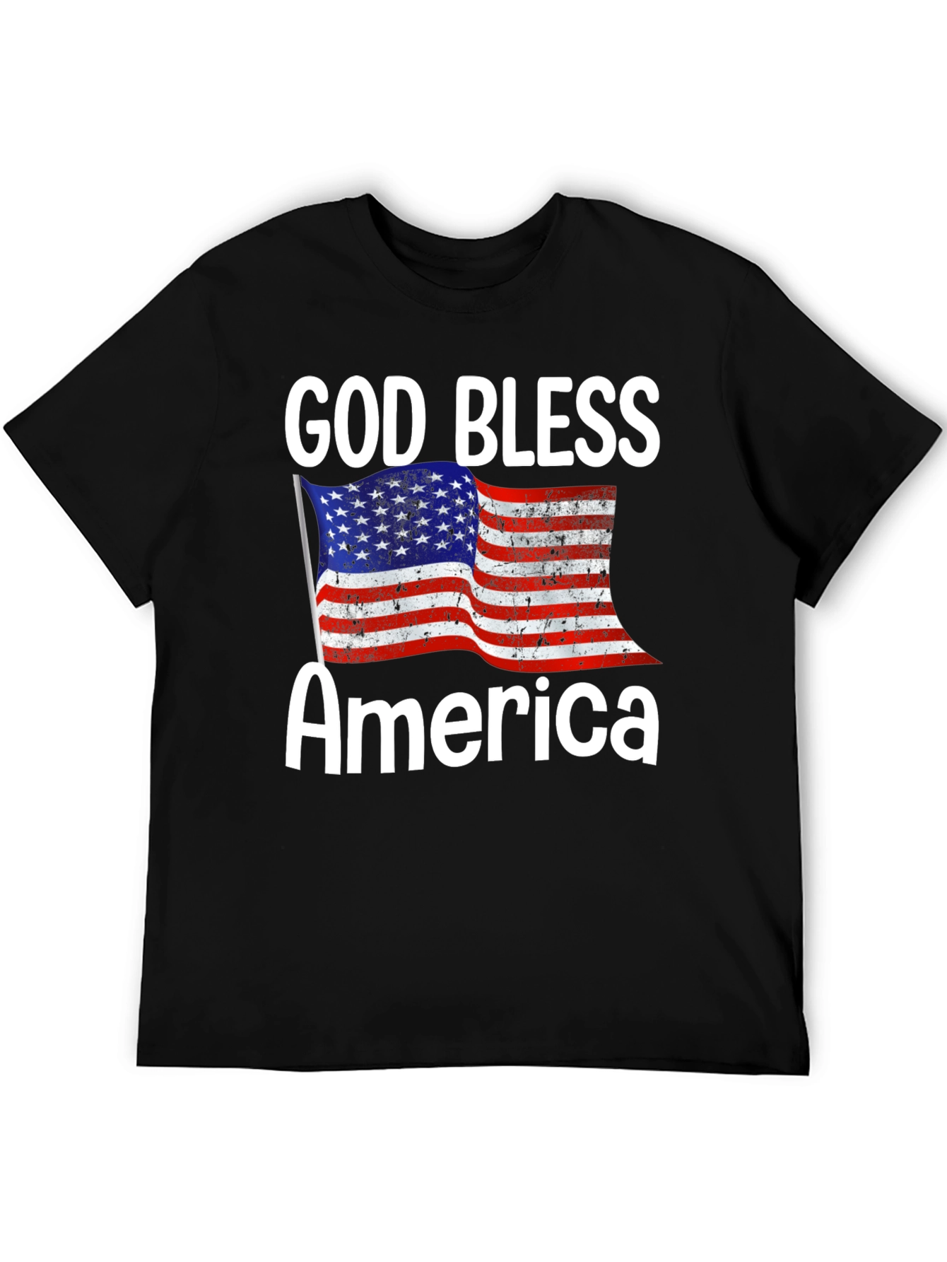 God Bless America T-Shirt - Patriotic USA Flag Tee