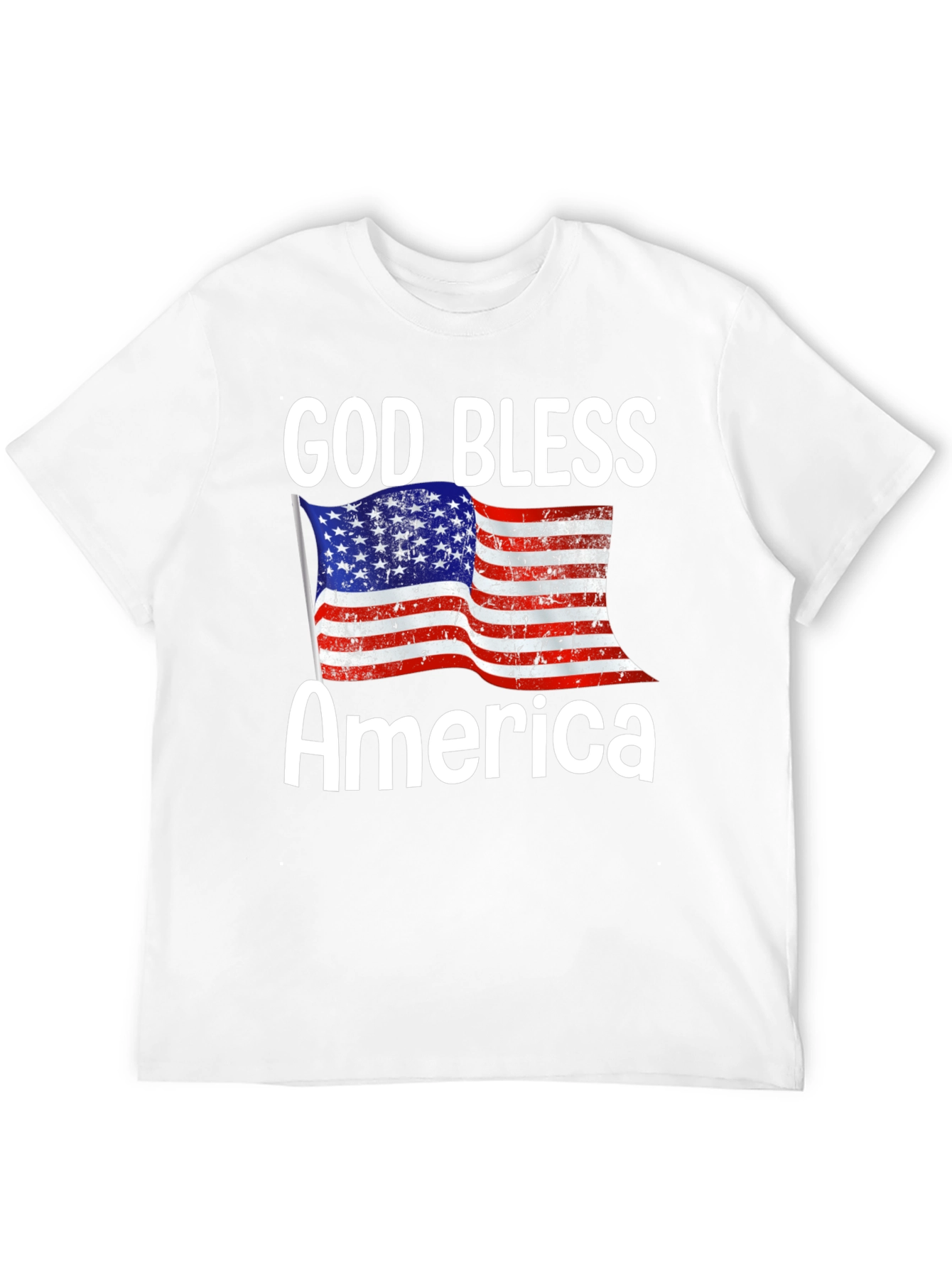God Bless America T-Shirt - Patriotic USA Flag Tee
