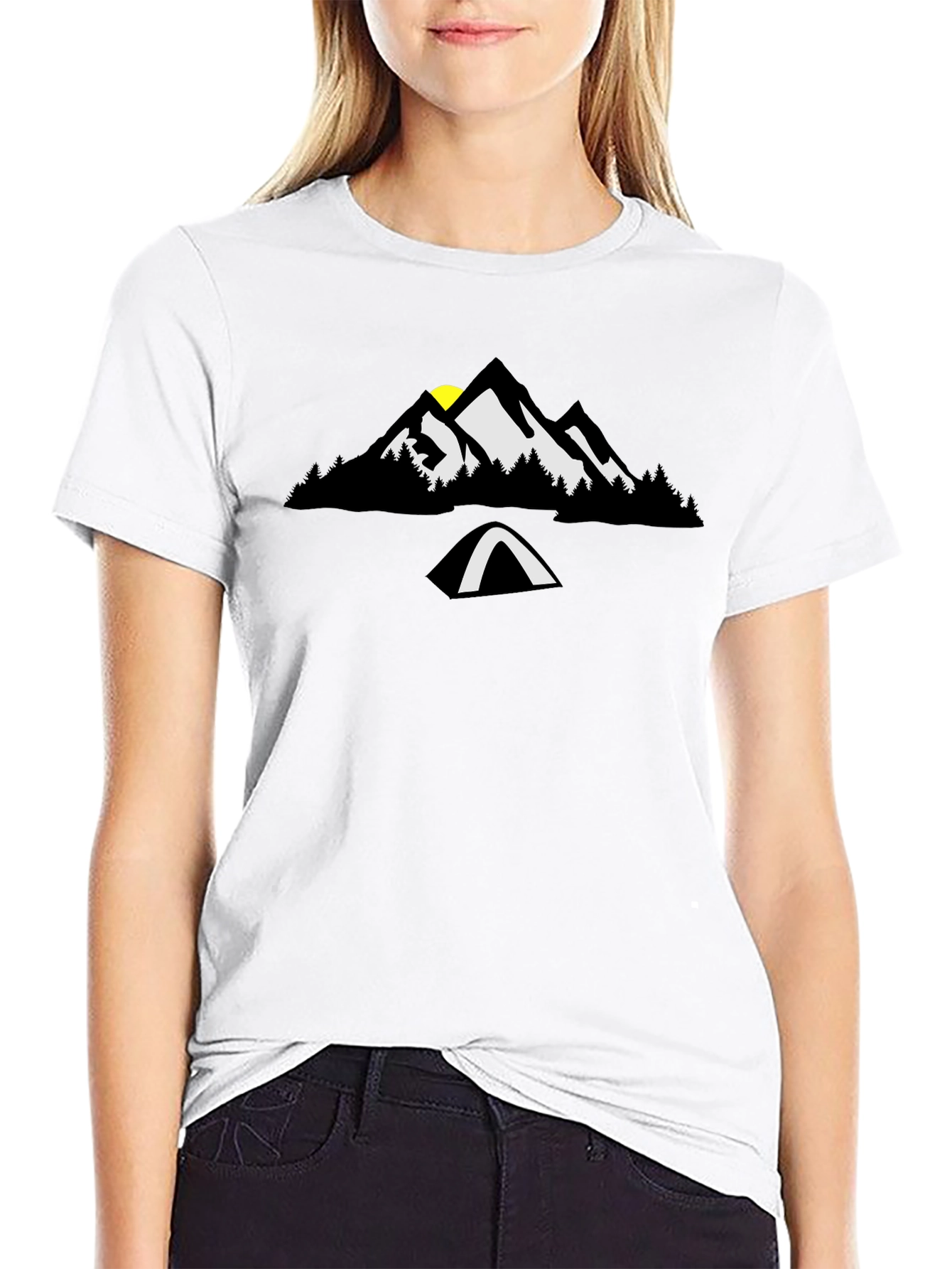 Mountain Camp Graphic Tee - Black