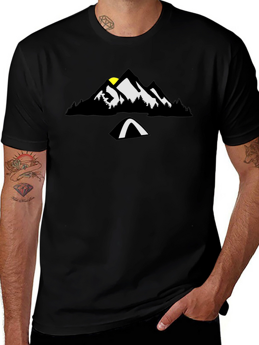 Mountain Camp Graphic Tee - Black