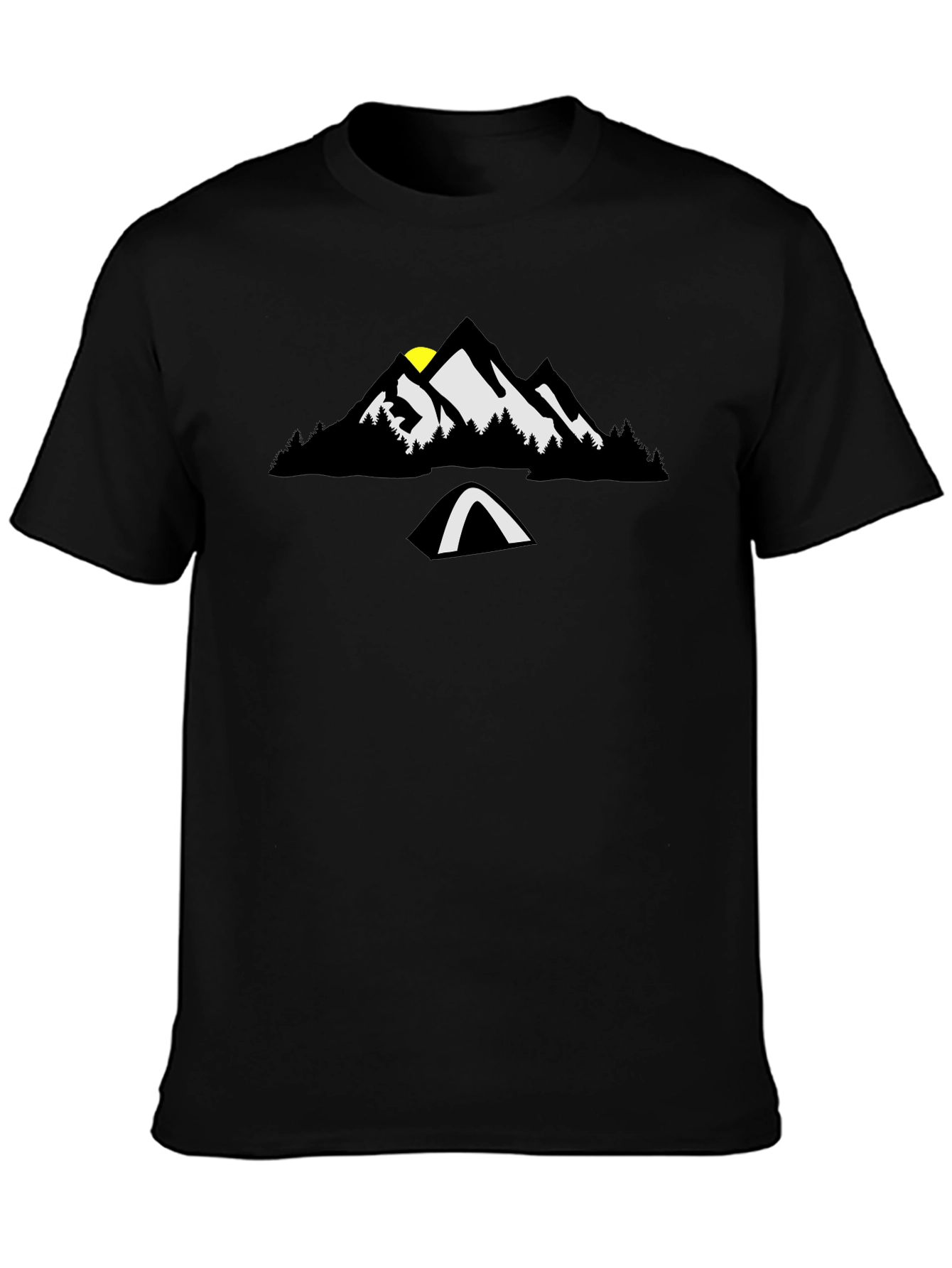 Mountain Camp Graphic Tee - Black