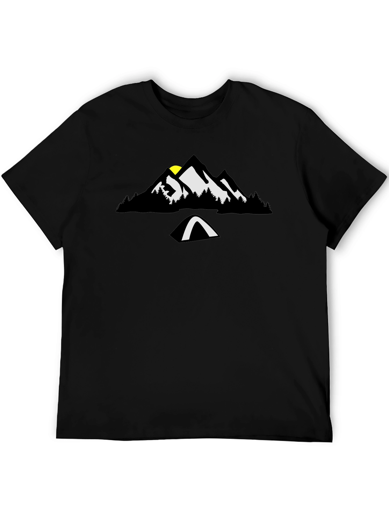 Mountain Camp Graphic Tee - Black