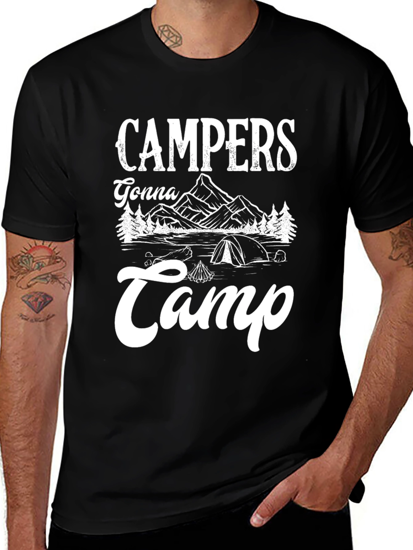 Campers Gonna Camp Graphic Tee - Adventure Ready!