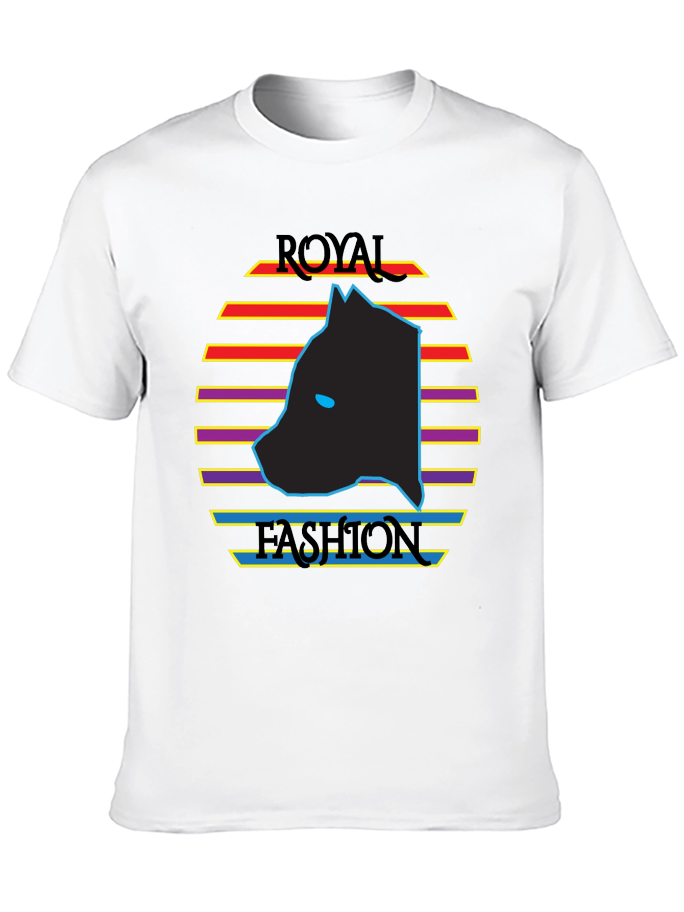 Royal Fashion Graphic Tee - Retro Style