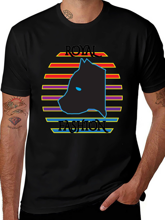 Royal Fashion Graphic Tee - Retro Style