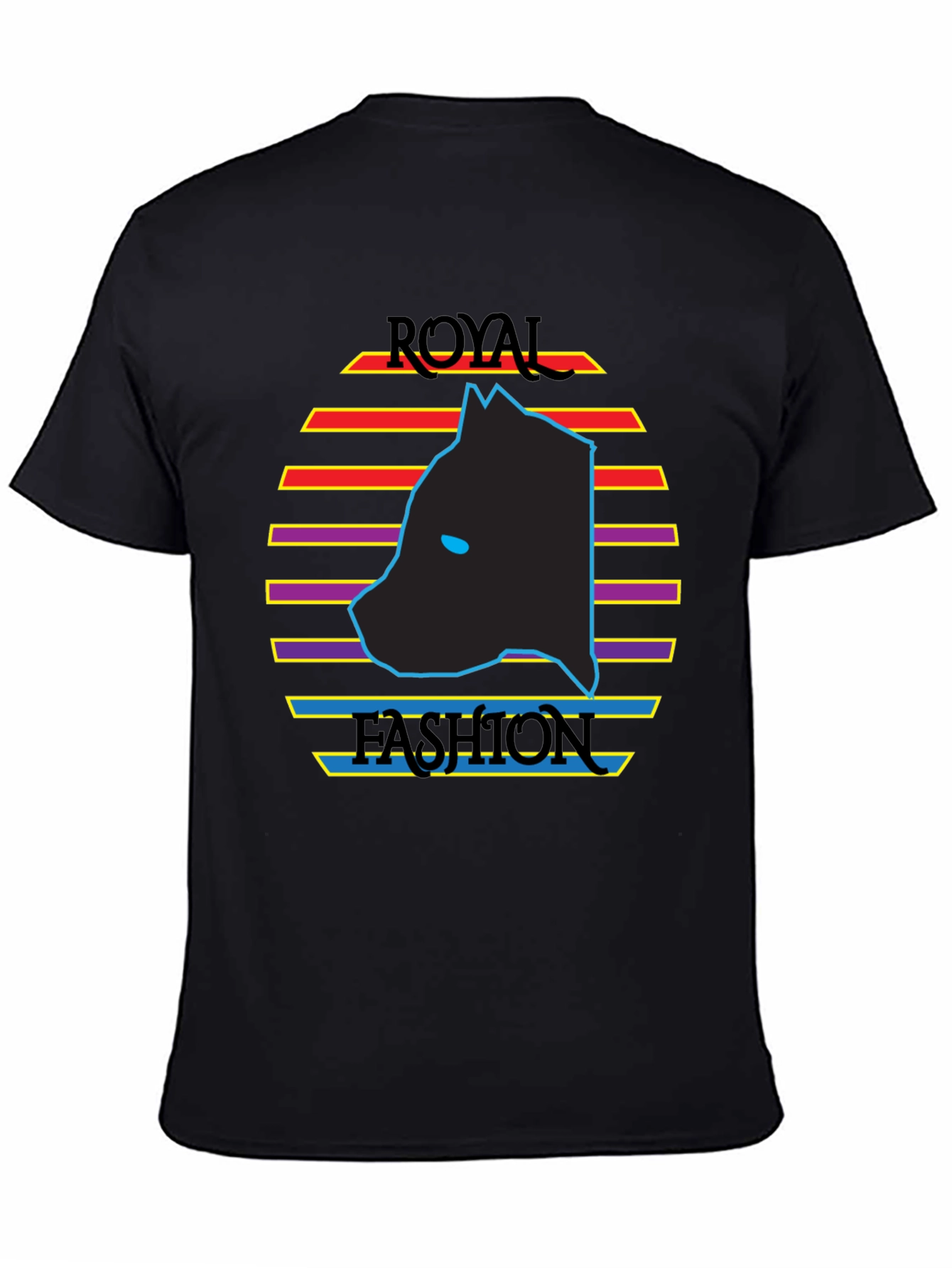 Royal Fashion Graphic Tee - Retro Style