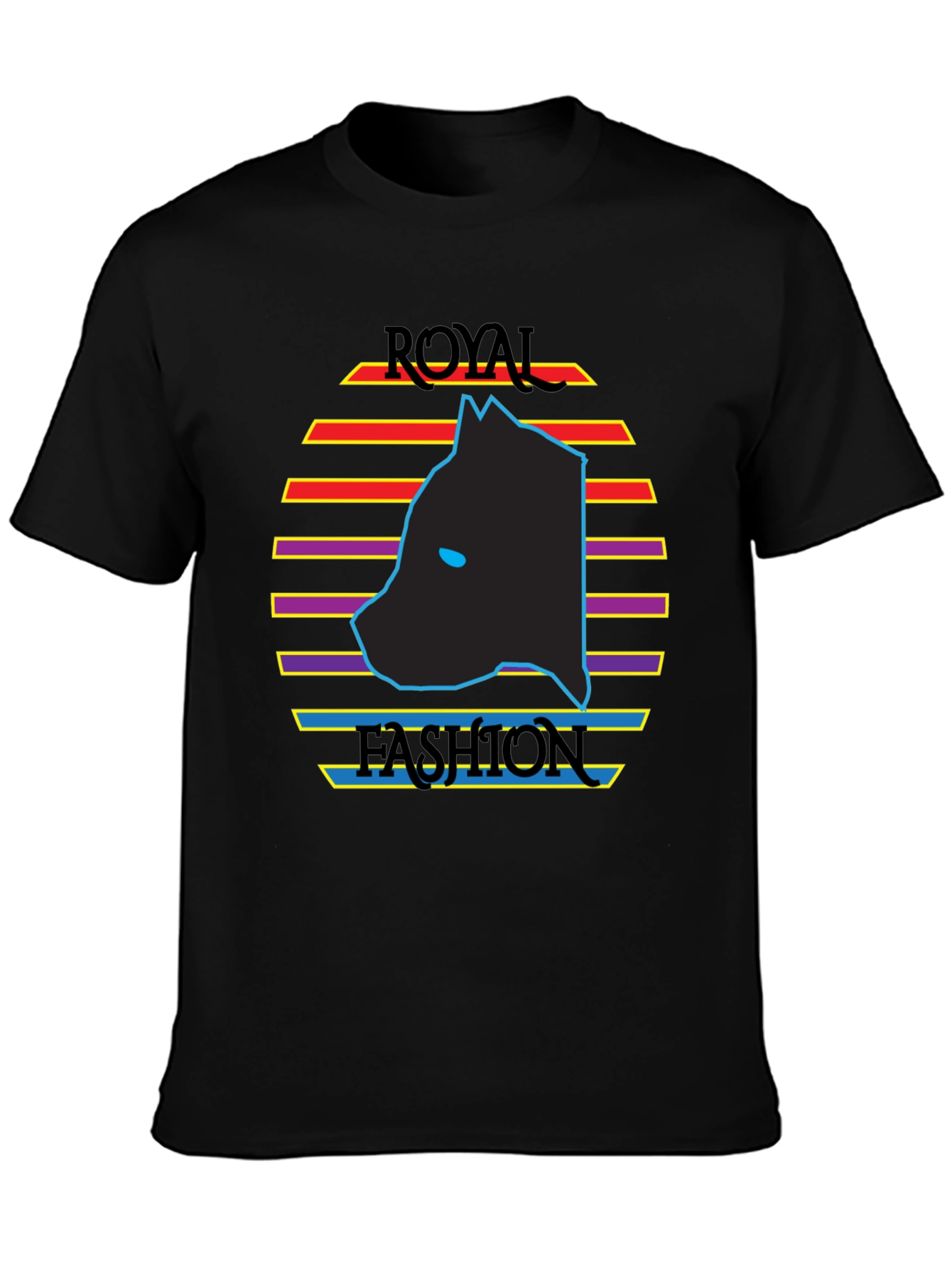 Royal Fashion Graphic Tee - Retro Style