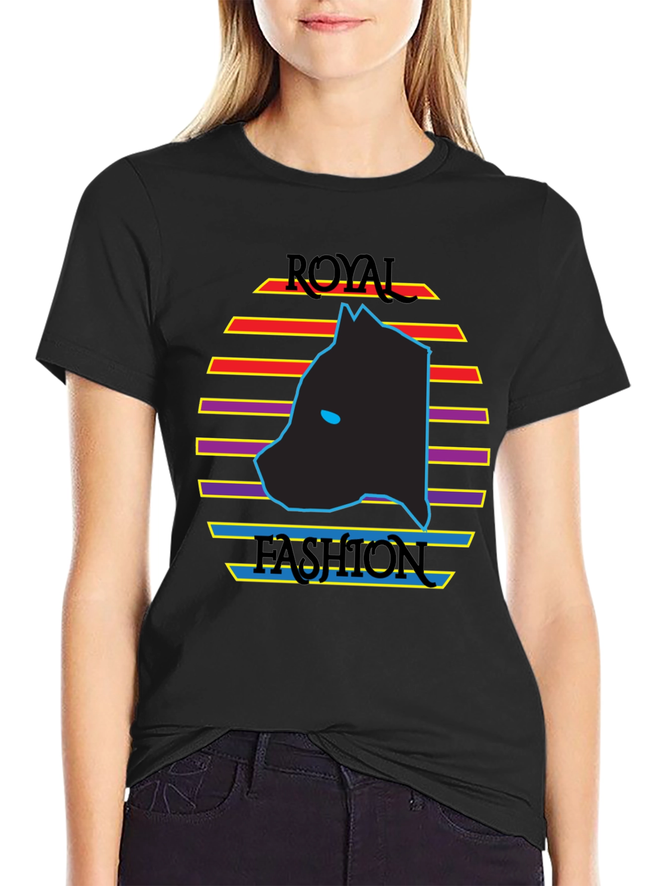 Royal Fashion Graphic Tee - Retro Style