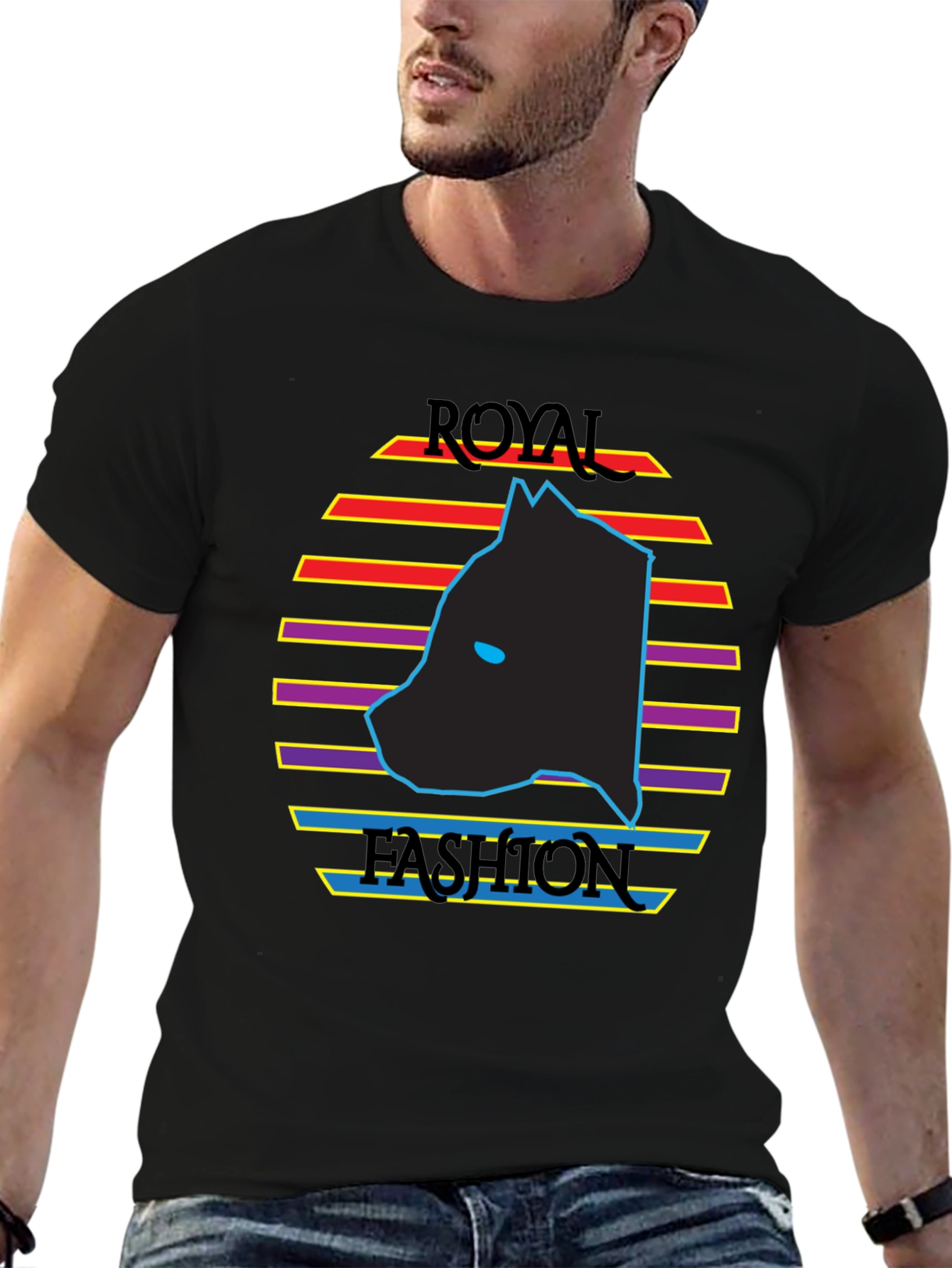 Royal Fashion Graphic Tee - Retro Style