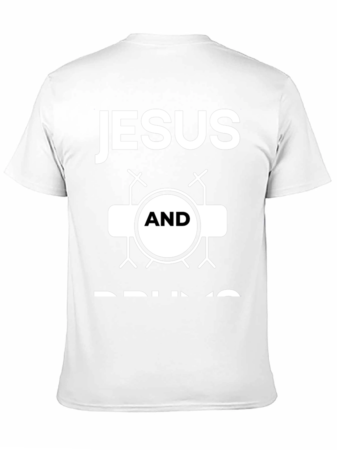 Jesus and Drums Graphic T-Shirt