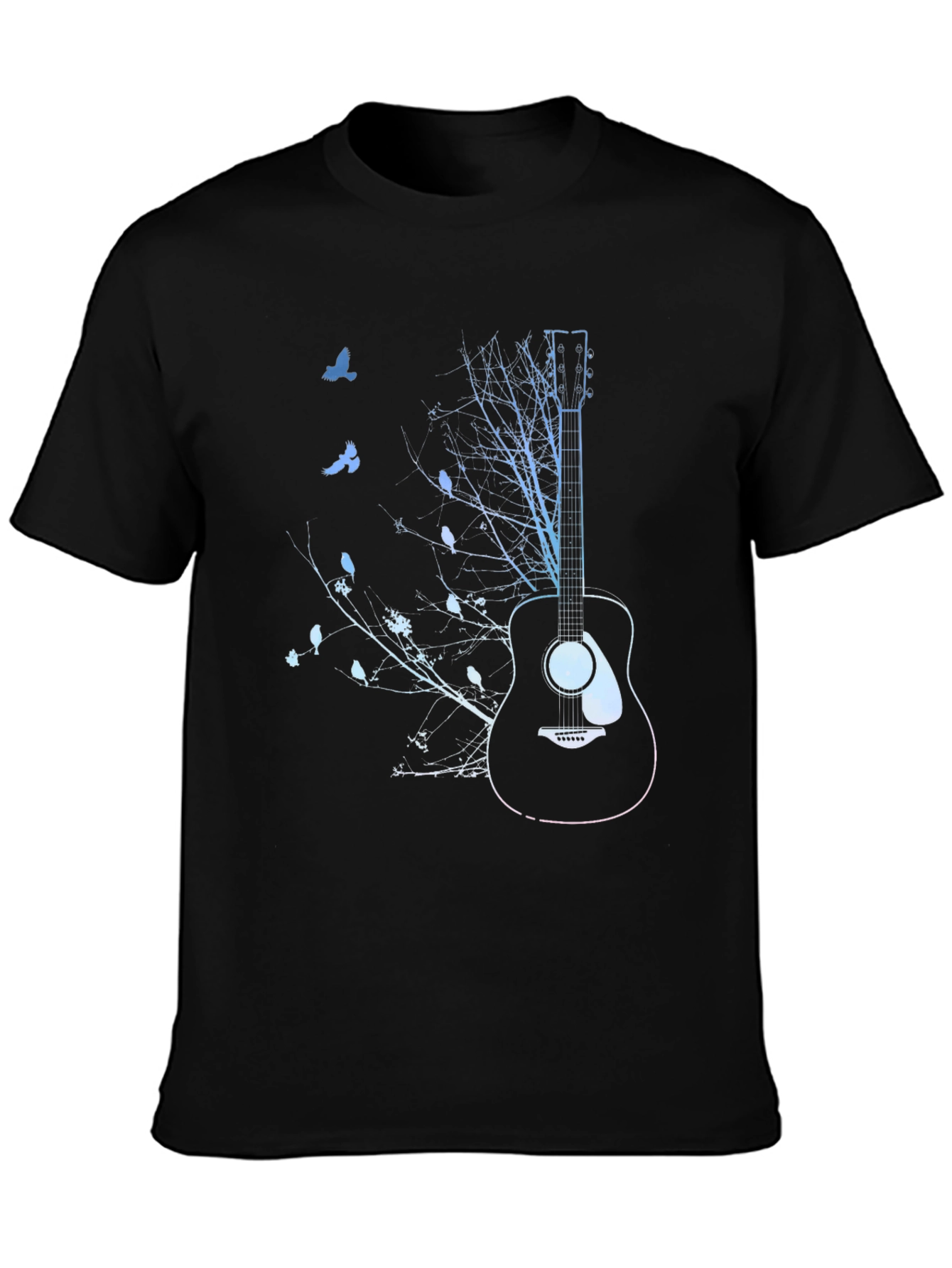 Guitar Tree Graphic Tee - Music Lover Shirt