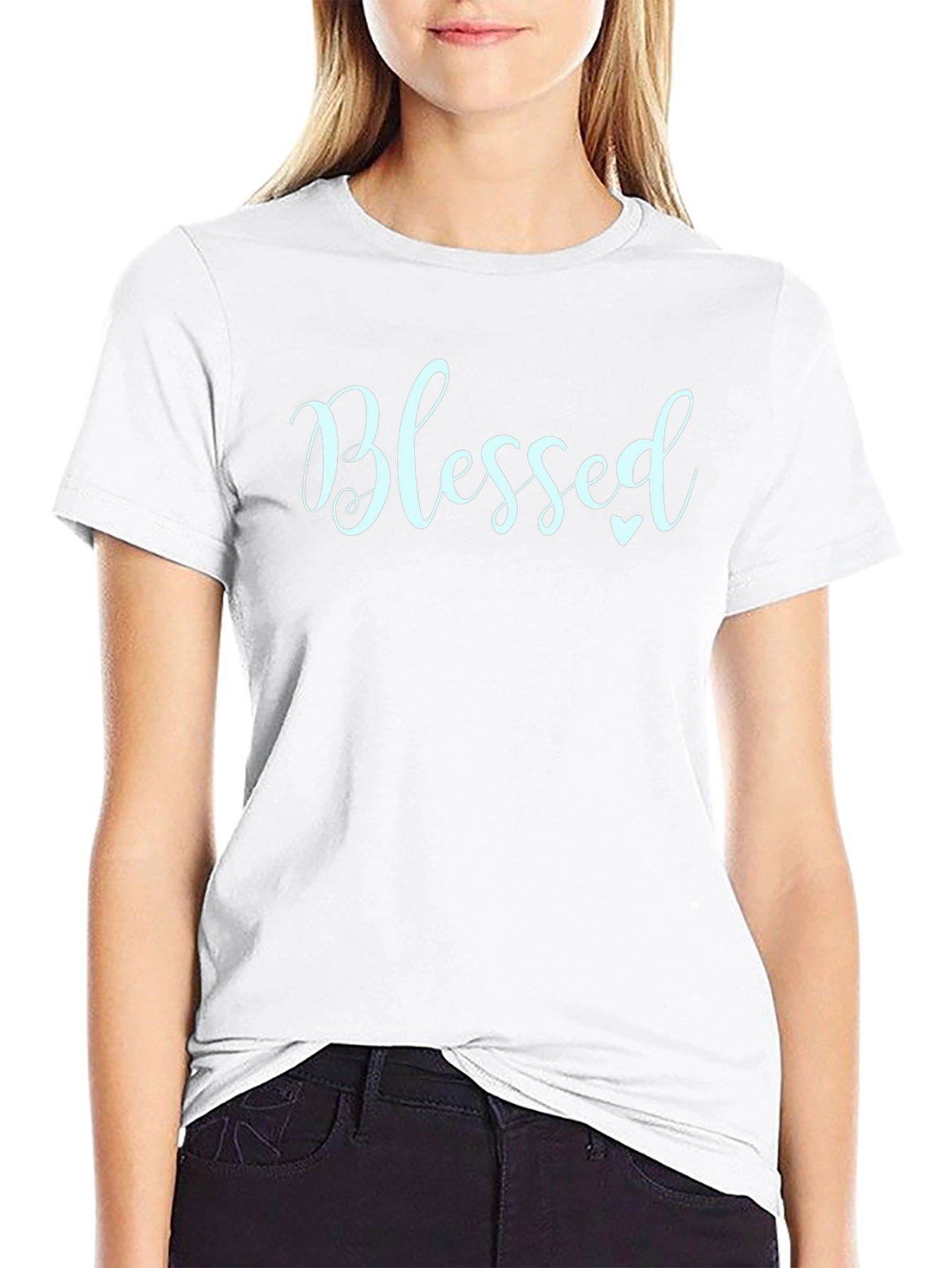 Blessed Graphic Tee - Soft Cotton Blend T-Shirt