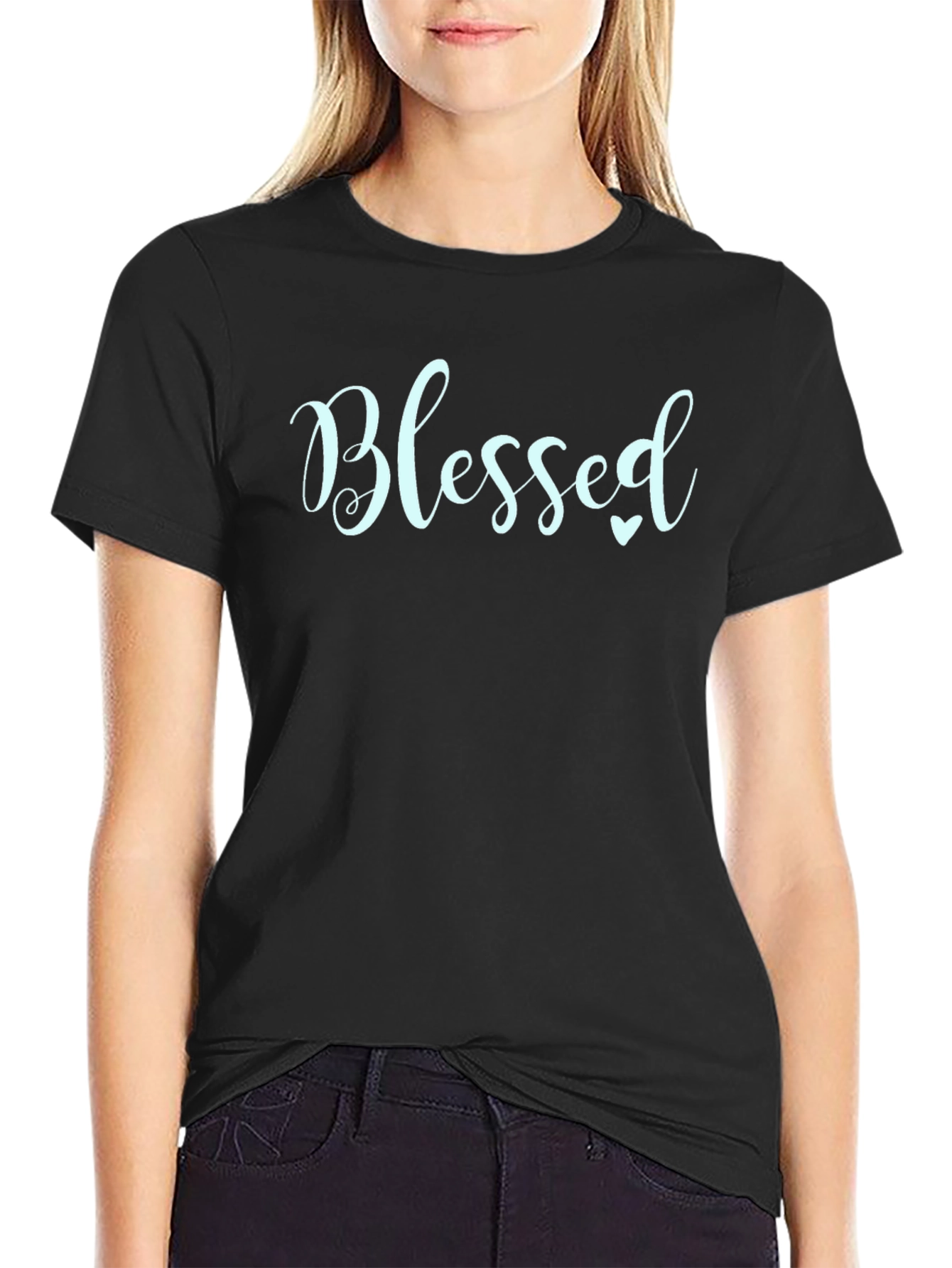 Blessed Graphic Tee - Soft Cotton Blend T-Shirt