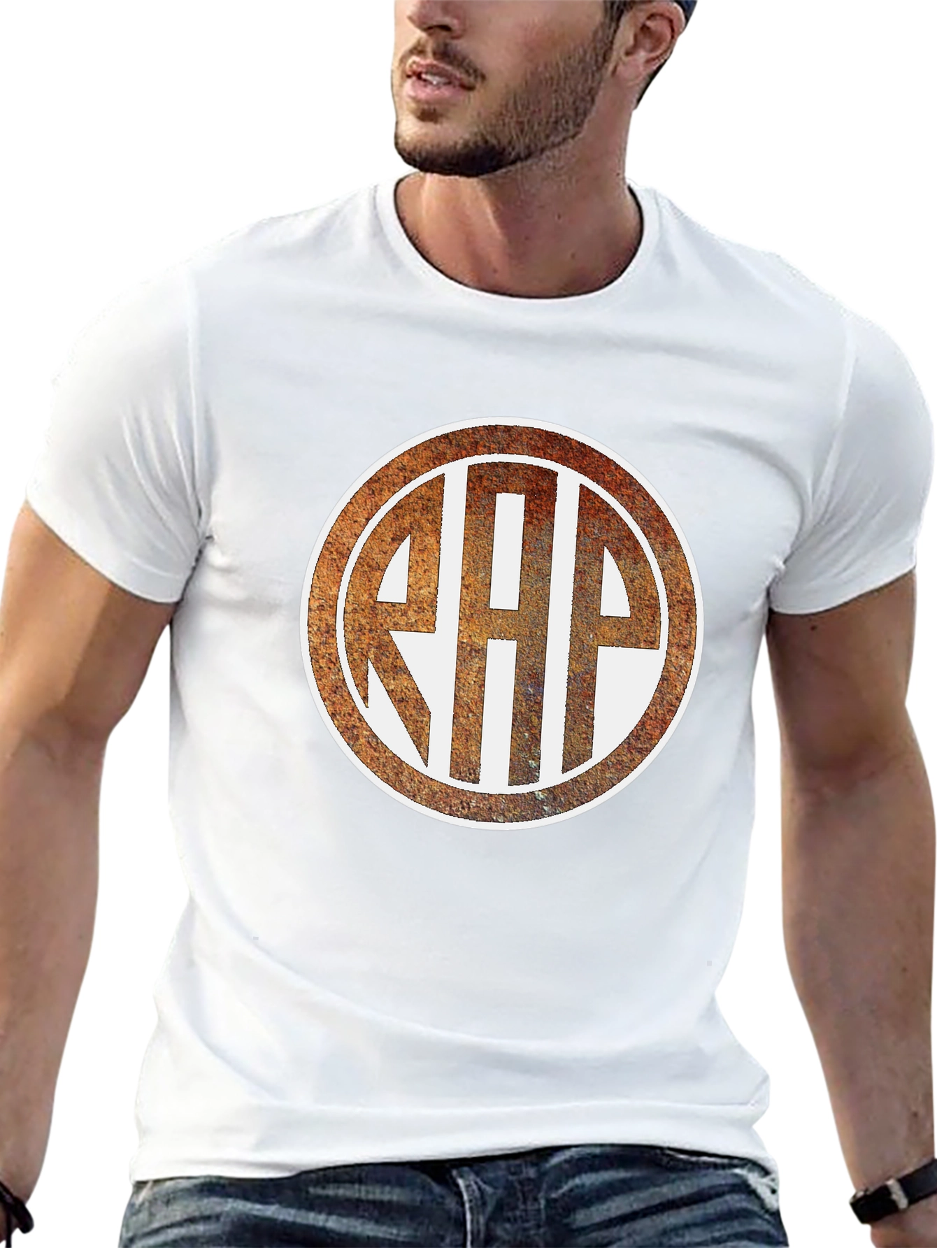 Rustic RHP Monogram Black T-Shirt