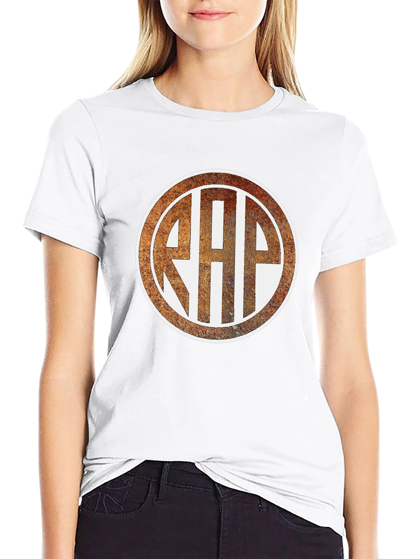 Rustic RHP Monogram Black T-Shirt
