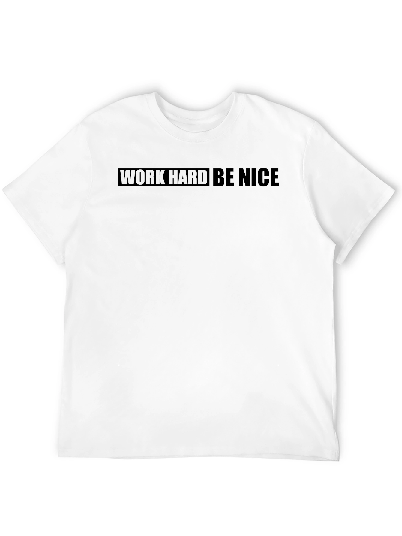 Work Hard Be Nice Black Graphic Tee
