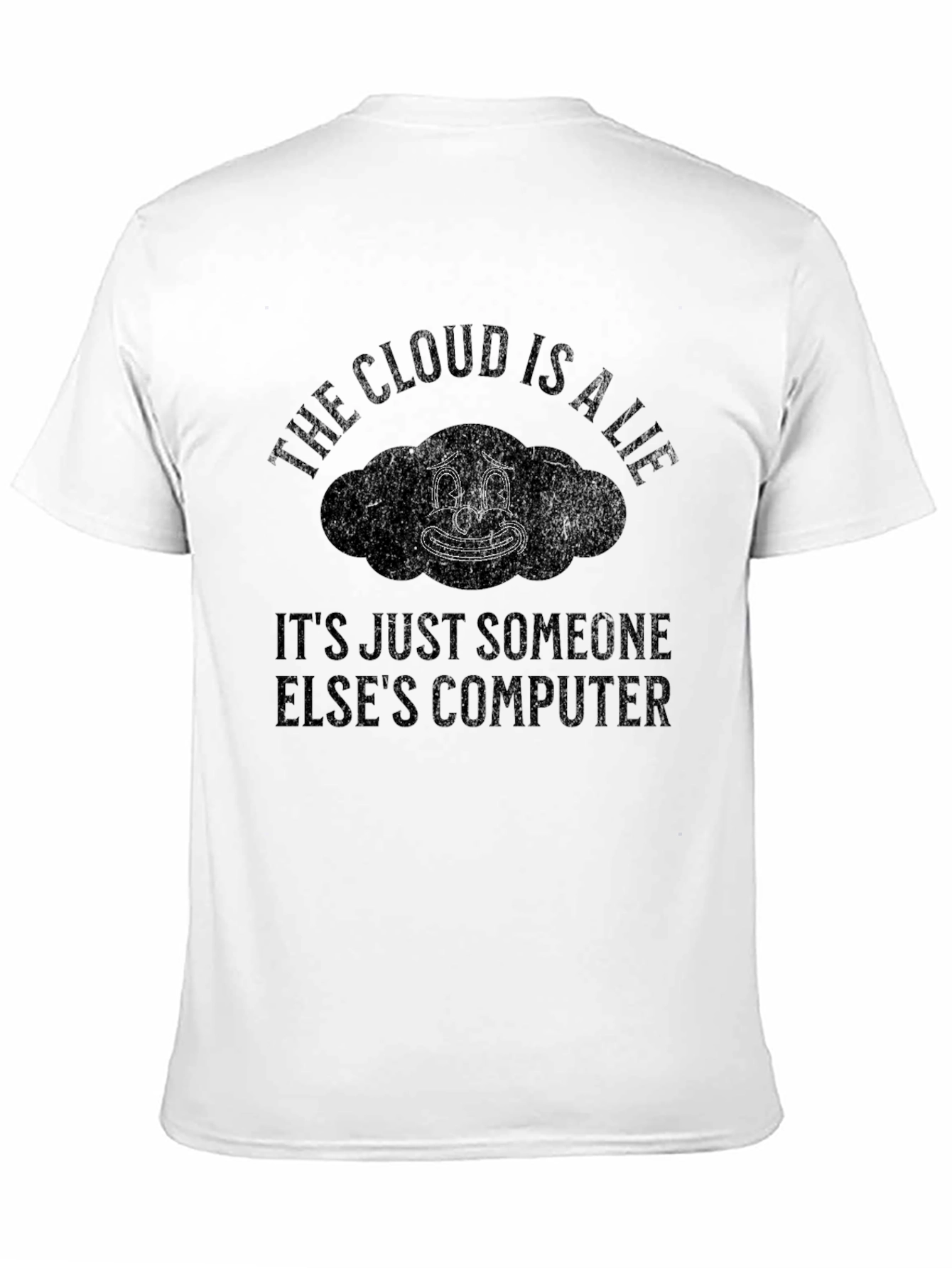 The Cloud Is A Lie Graphic Tee - Black