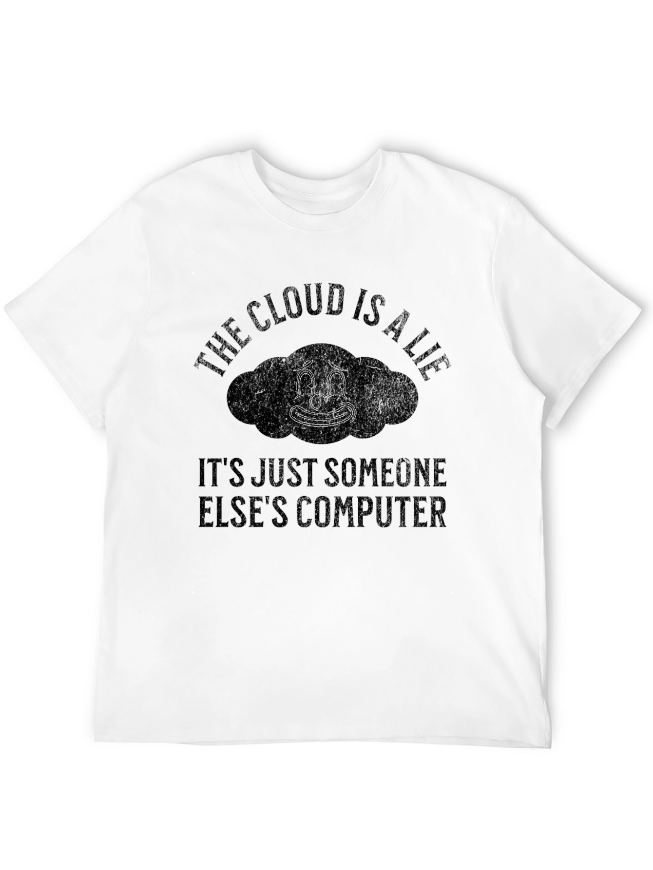 The Cloud Is A Lie Graphic Tee - Black